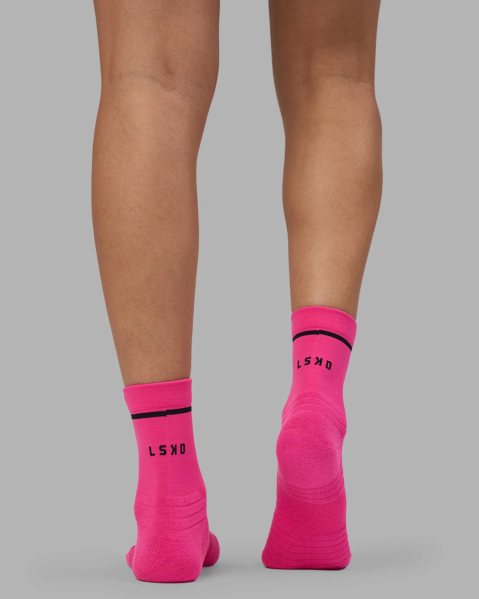 Fast Performance Quarter Socks - Ultra Pink-Black - Image 4