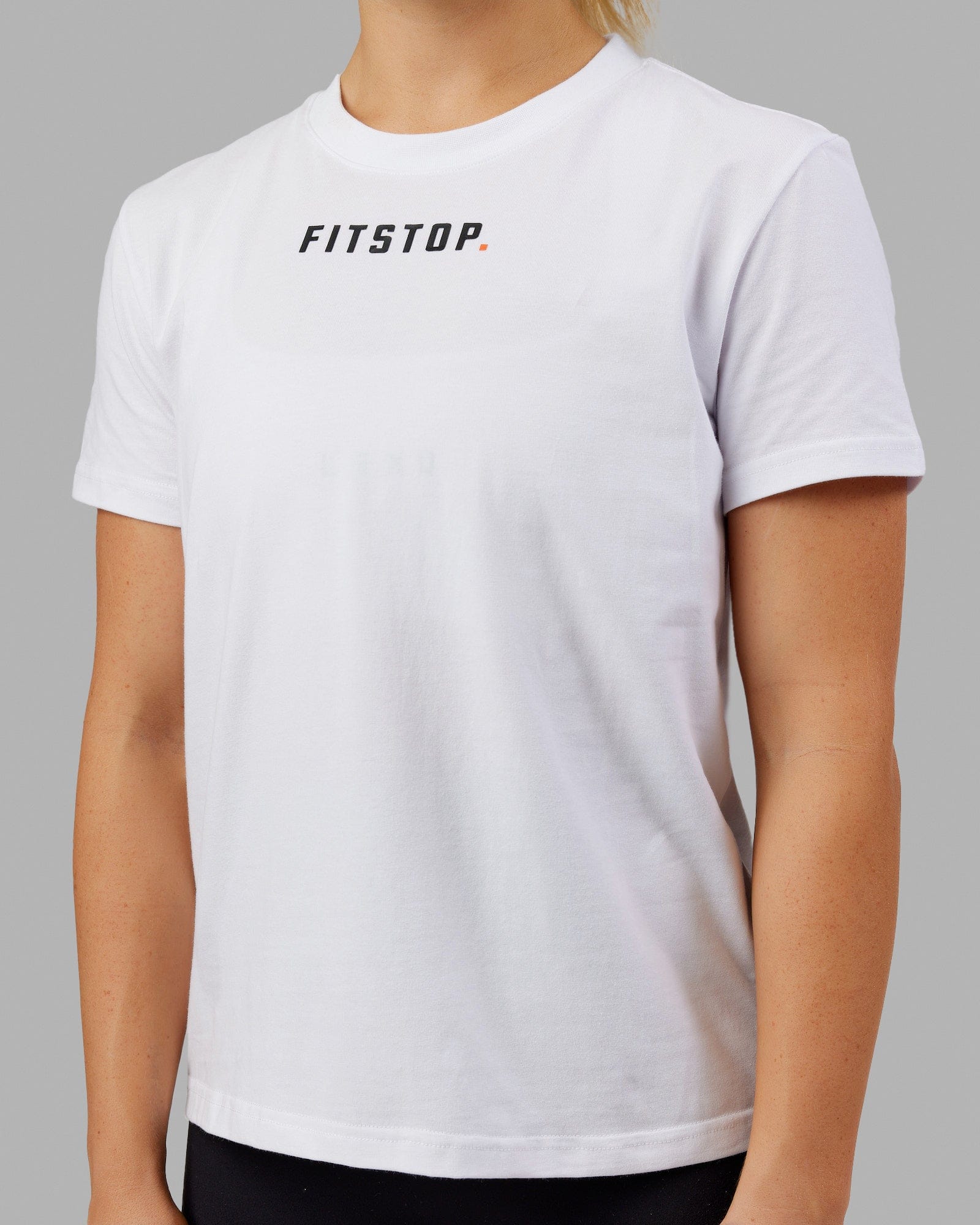 Fitstop Fast FLXCotton Tee - White-Black - Image 4