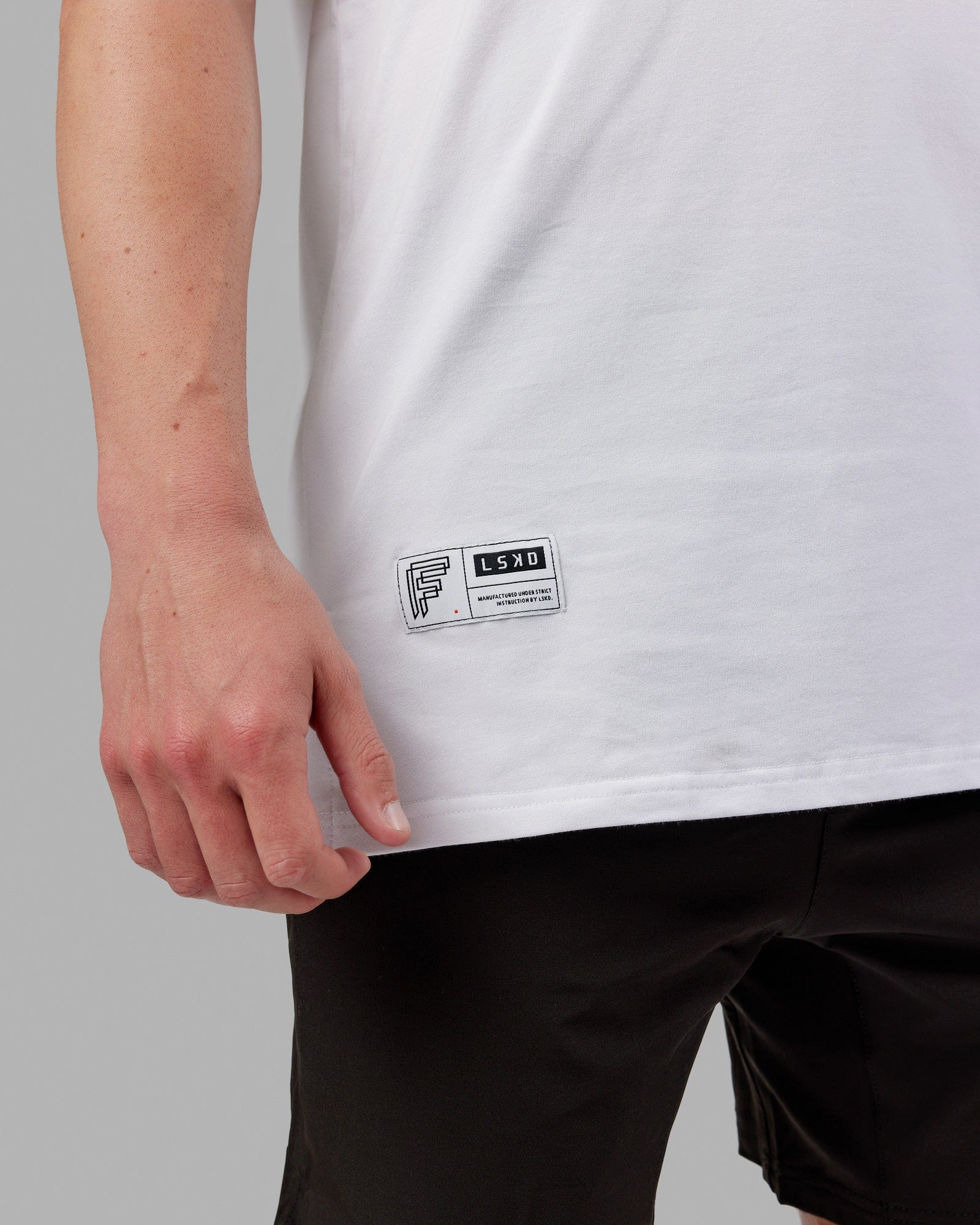 Fitstop Fast FLXCotton Tee - White-Black - Image 6