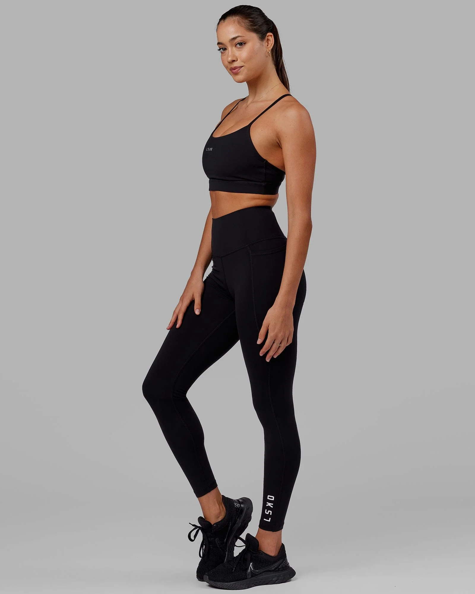Flux Ultra High-Rise Full Length Legging Pockets - Black - Image 3