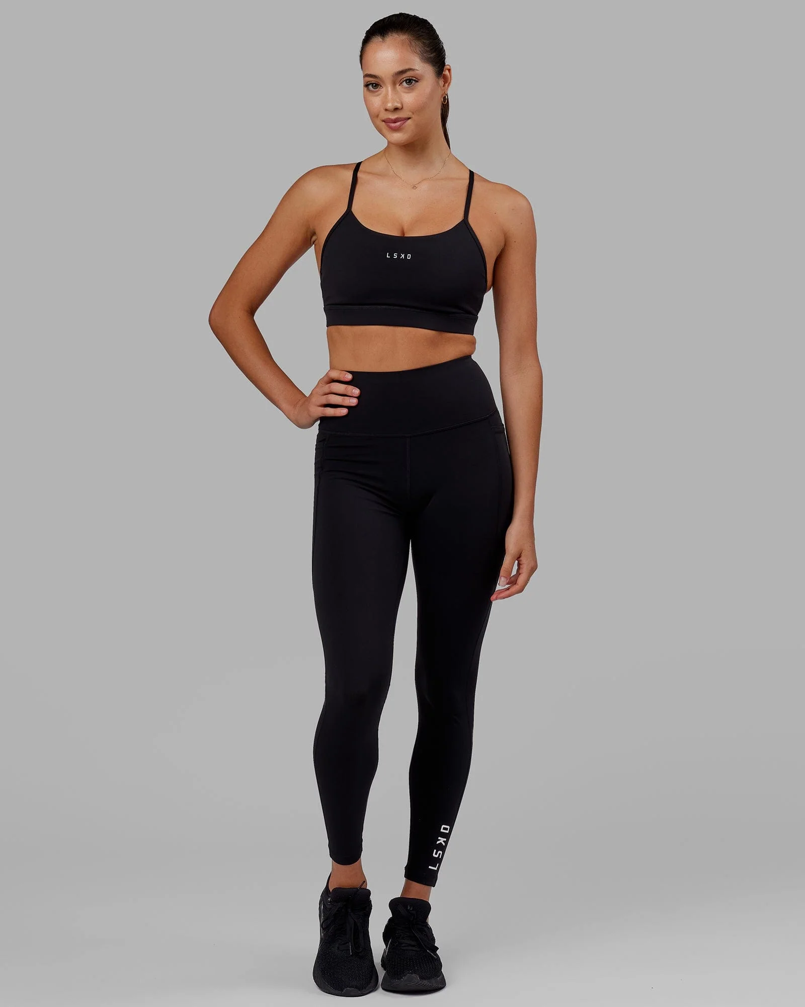 Flux Ultra High-Rise Full Length Legging Pockets - Black - Image 8