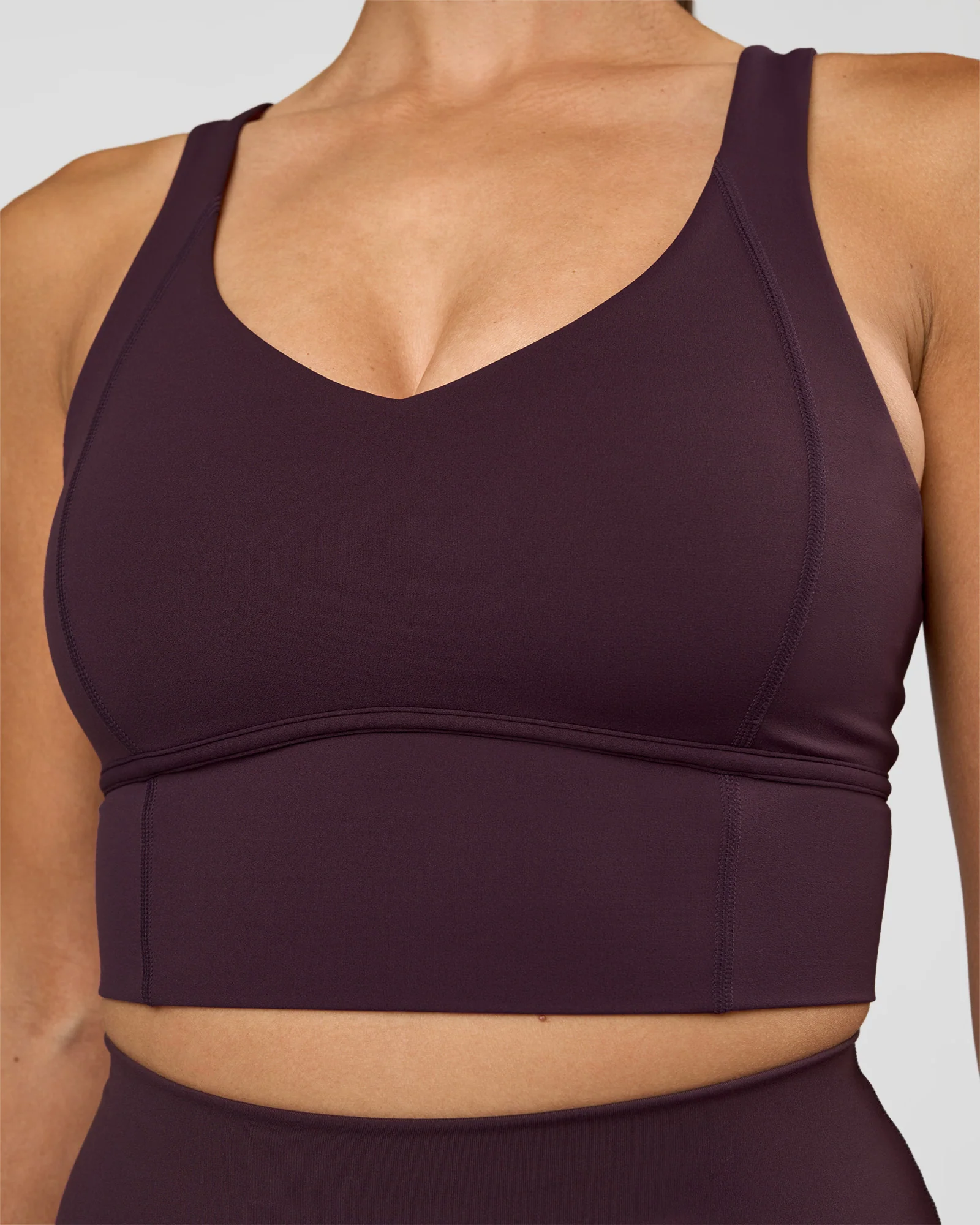 Function Longline Sports Bra - Midnight Plum - Image 8