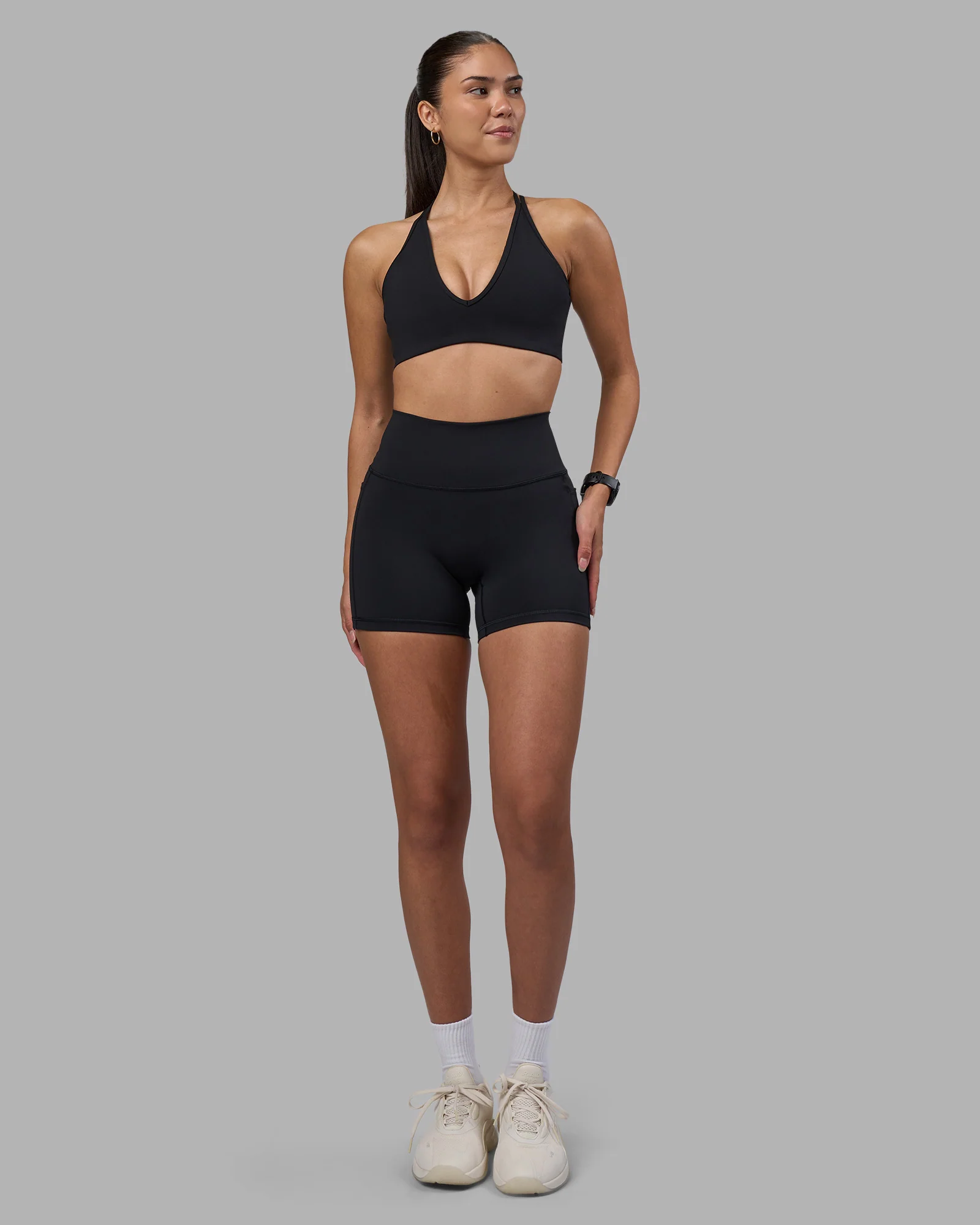 Fusion High-Rise 4" Short Pockets - Black - Image 2