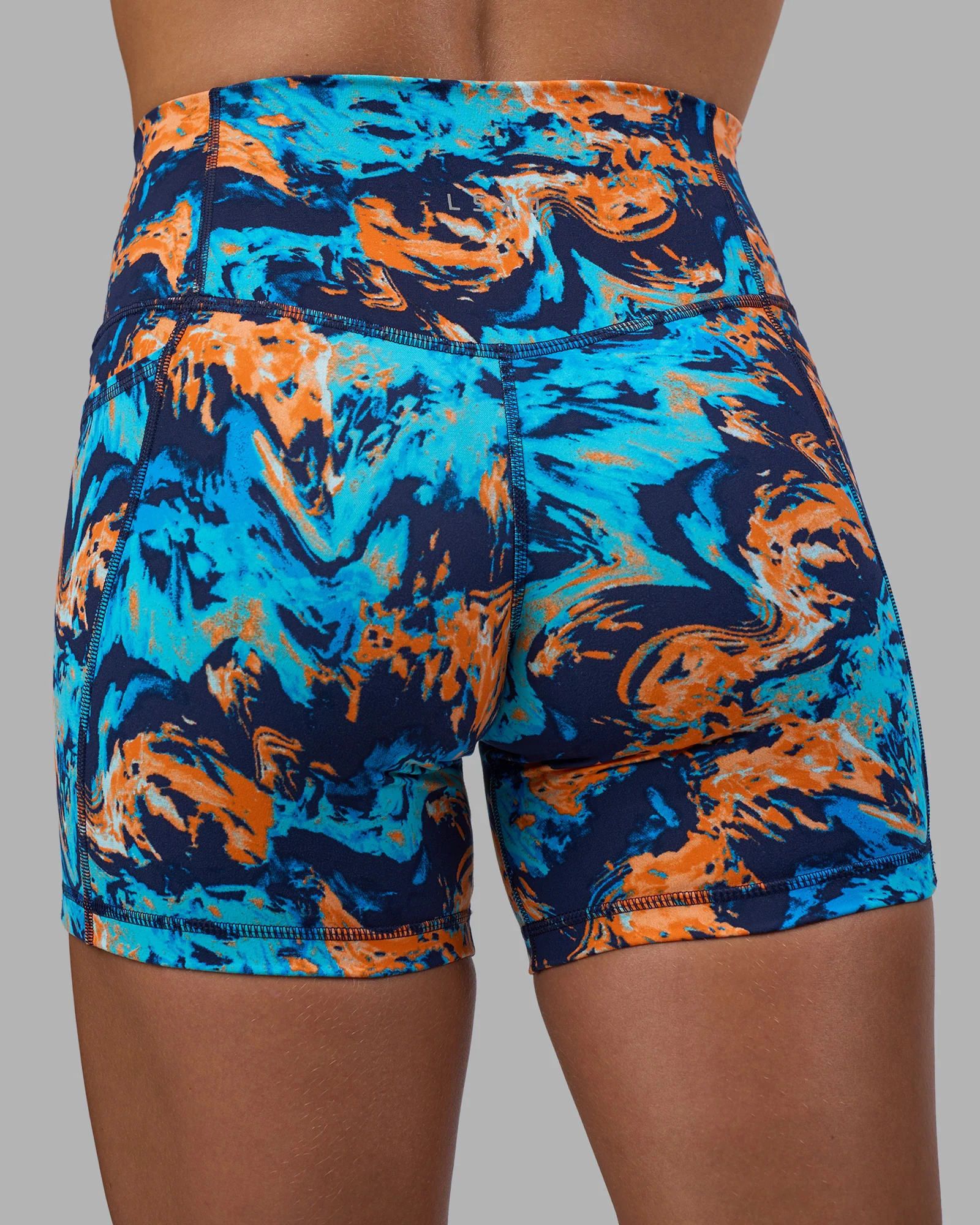 Fusion High-Rise 6" Short Pockets - React Print - Image 8