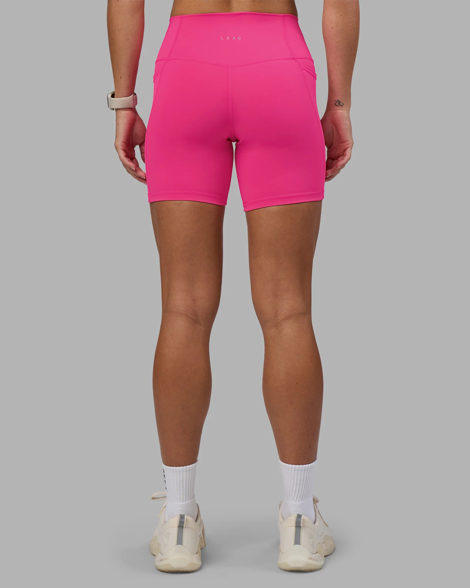 Fusion High-Rise 6" Short Pockets - Ultra Pink - Image 4