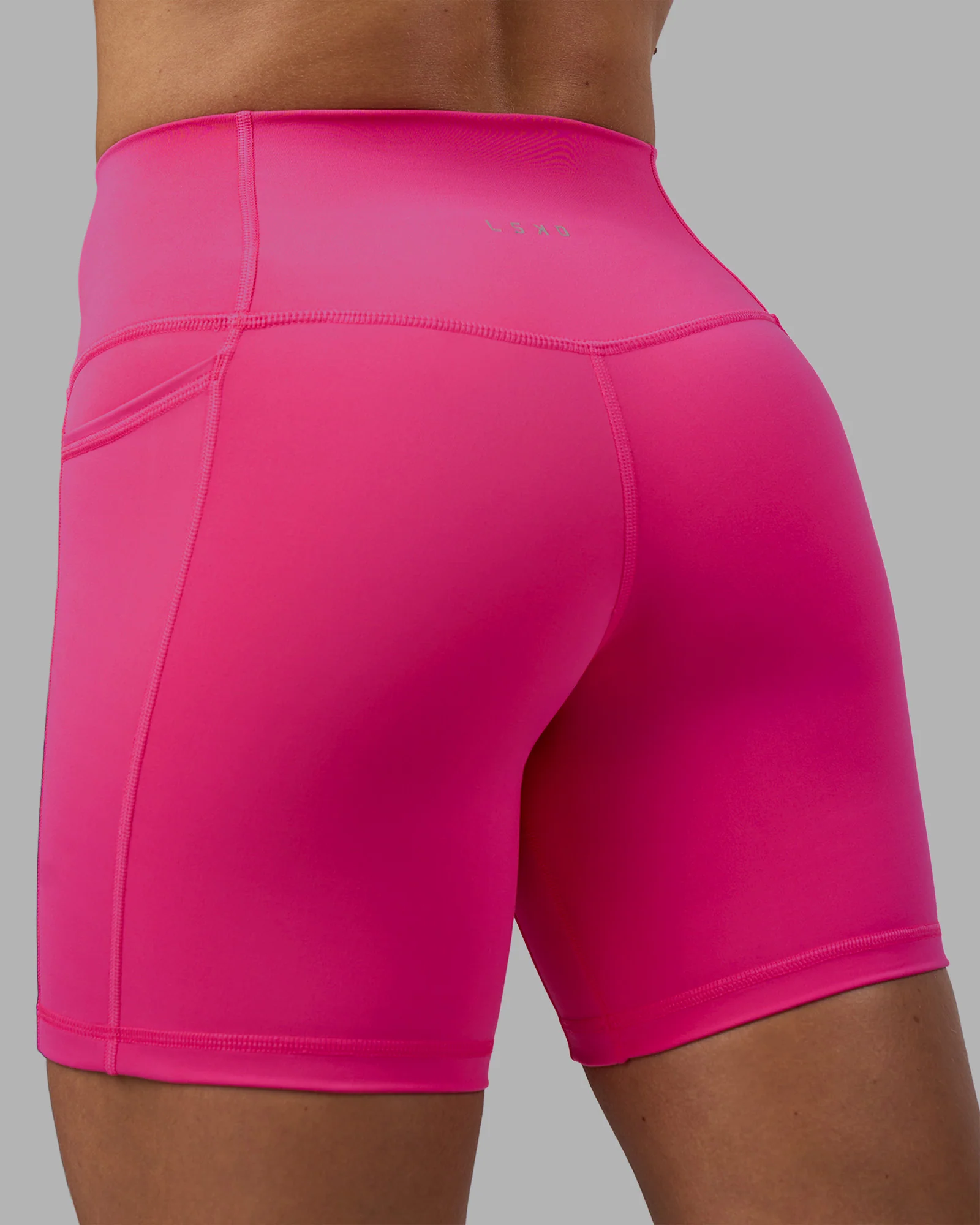 Fusion High-Rise 6" Short Pockets - Ultra Pink - Image 8