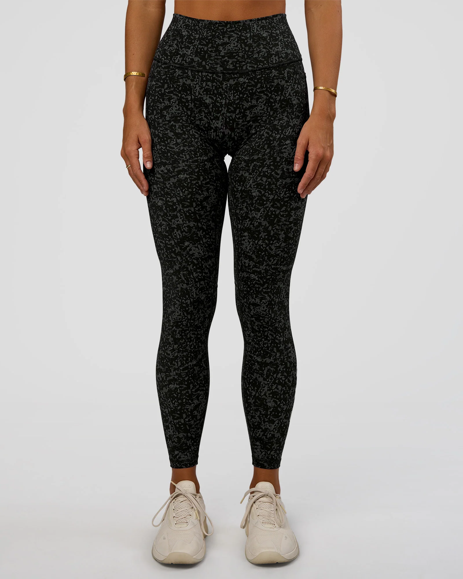 Fusion Icon Ultra High-Rise Full Length Legging Pockets - Energy Print Black-Reflective - Image 7