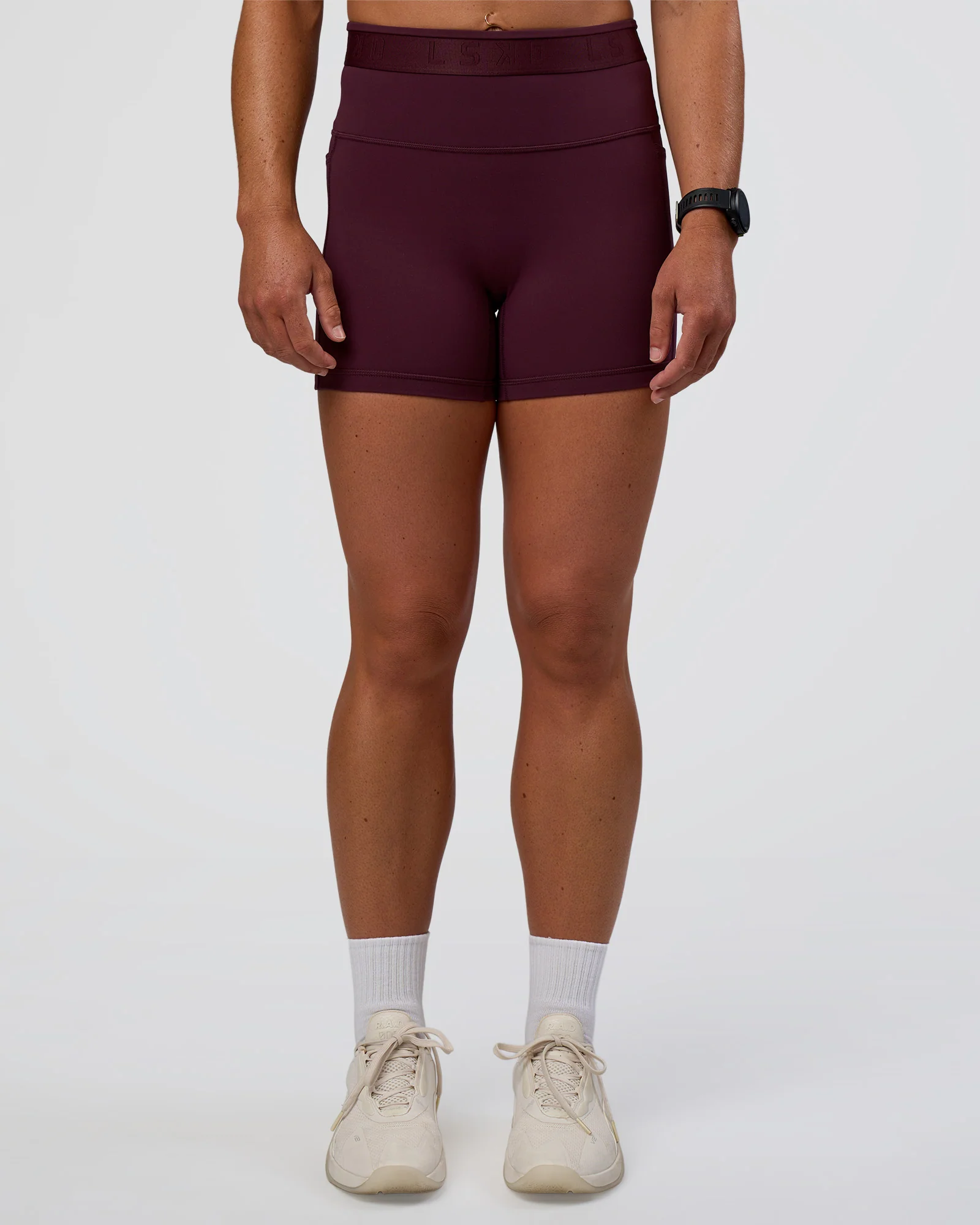 Fusion Jacquard High-Rise 4” Short Pockets - Cherry Lacquer - Image 6
