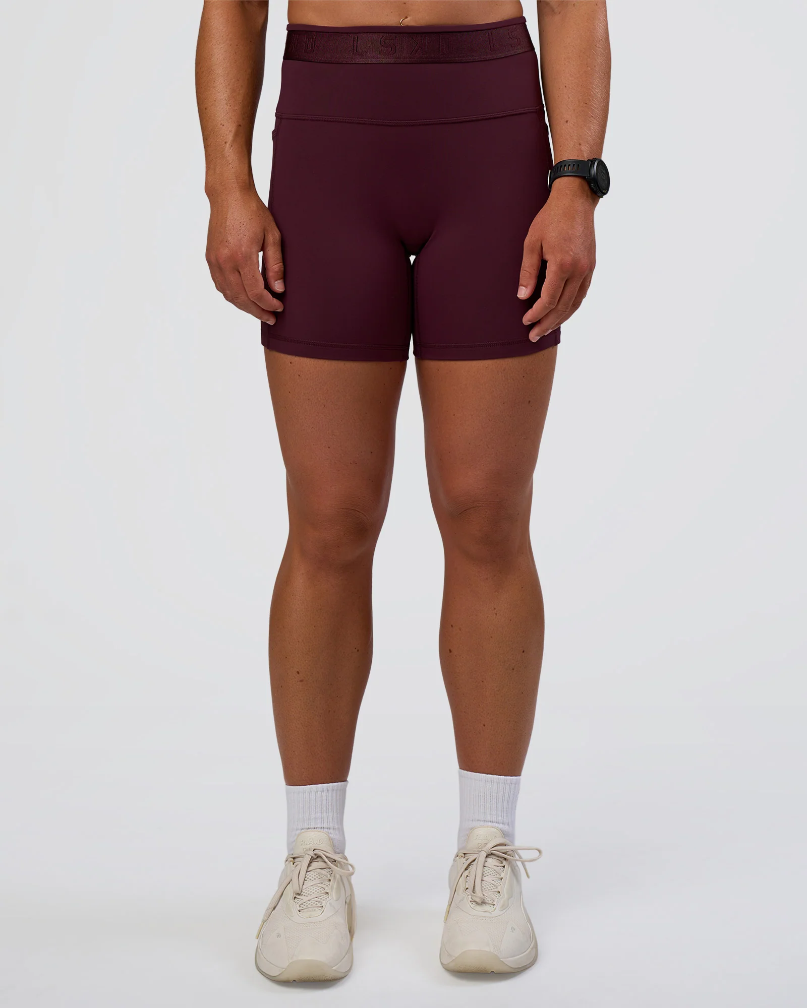 Fusion Jacquard High-Rise 6" Short Pockets - Cherry Lacquer - Image 9