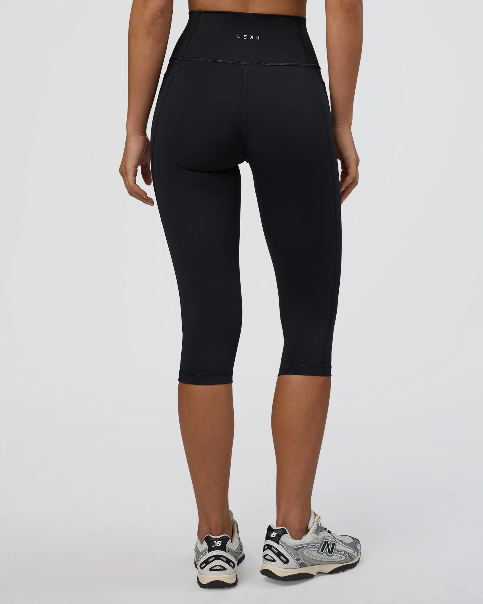 Fusion Ultra High-Rise 3/4 Legging Pockets - Black - Image 3