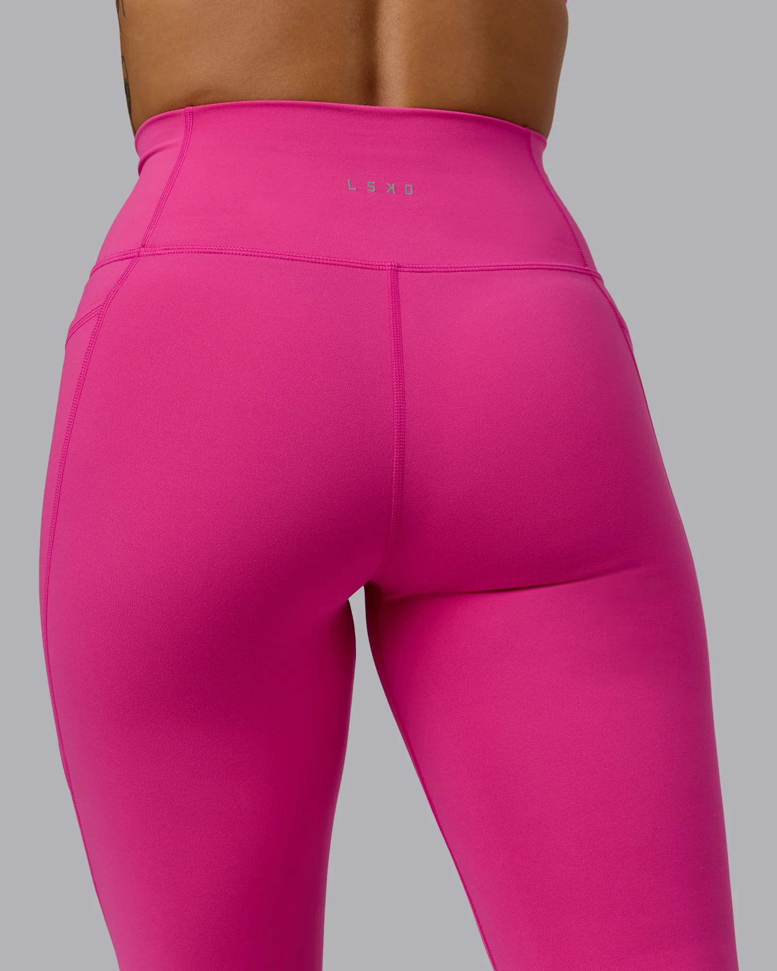 Fusion Ultra High-Rise 3/4 Legging Pockets - Fuchsia Pink - Image 7