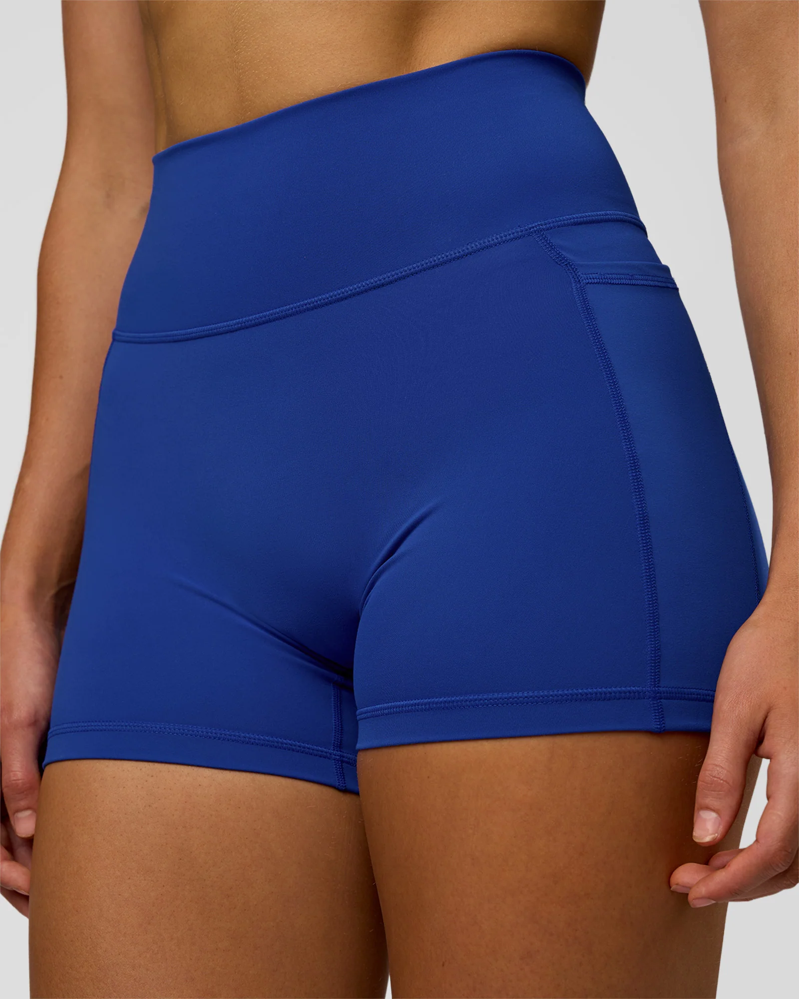 Fusion Ultra High-Rise 4" Short Pockets - Electric Indigo - Image 7