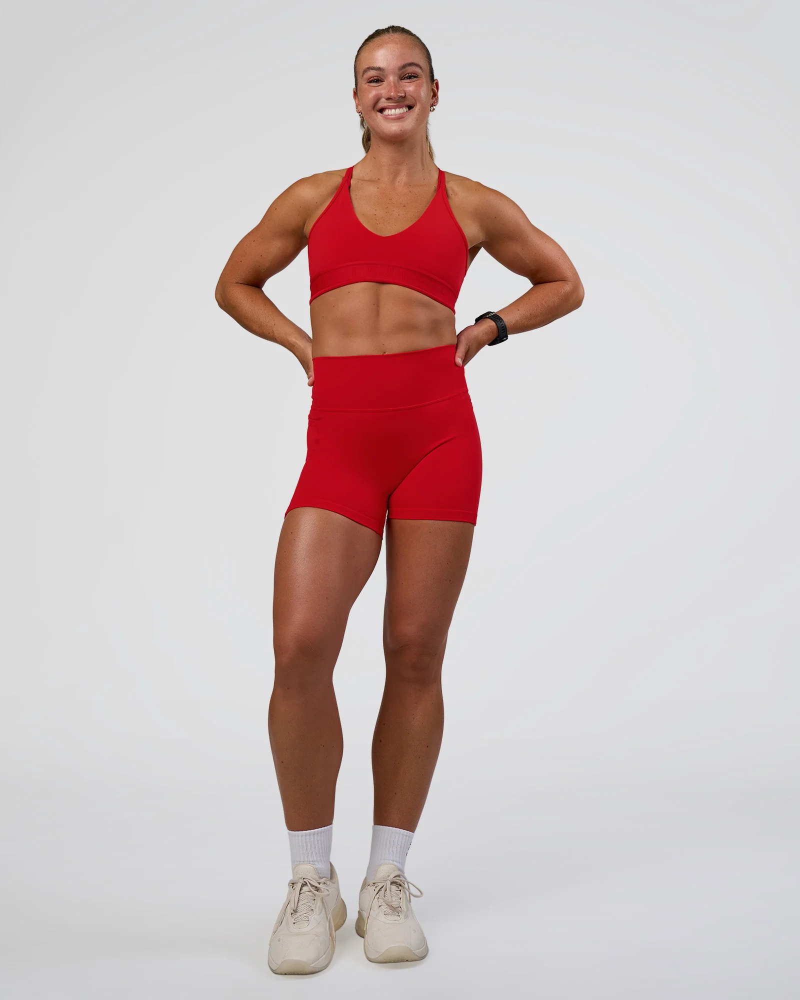 Fusion Ultra High-Rise 4" Short Pockets - Flame - Image 2