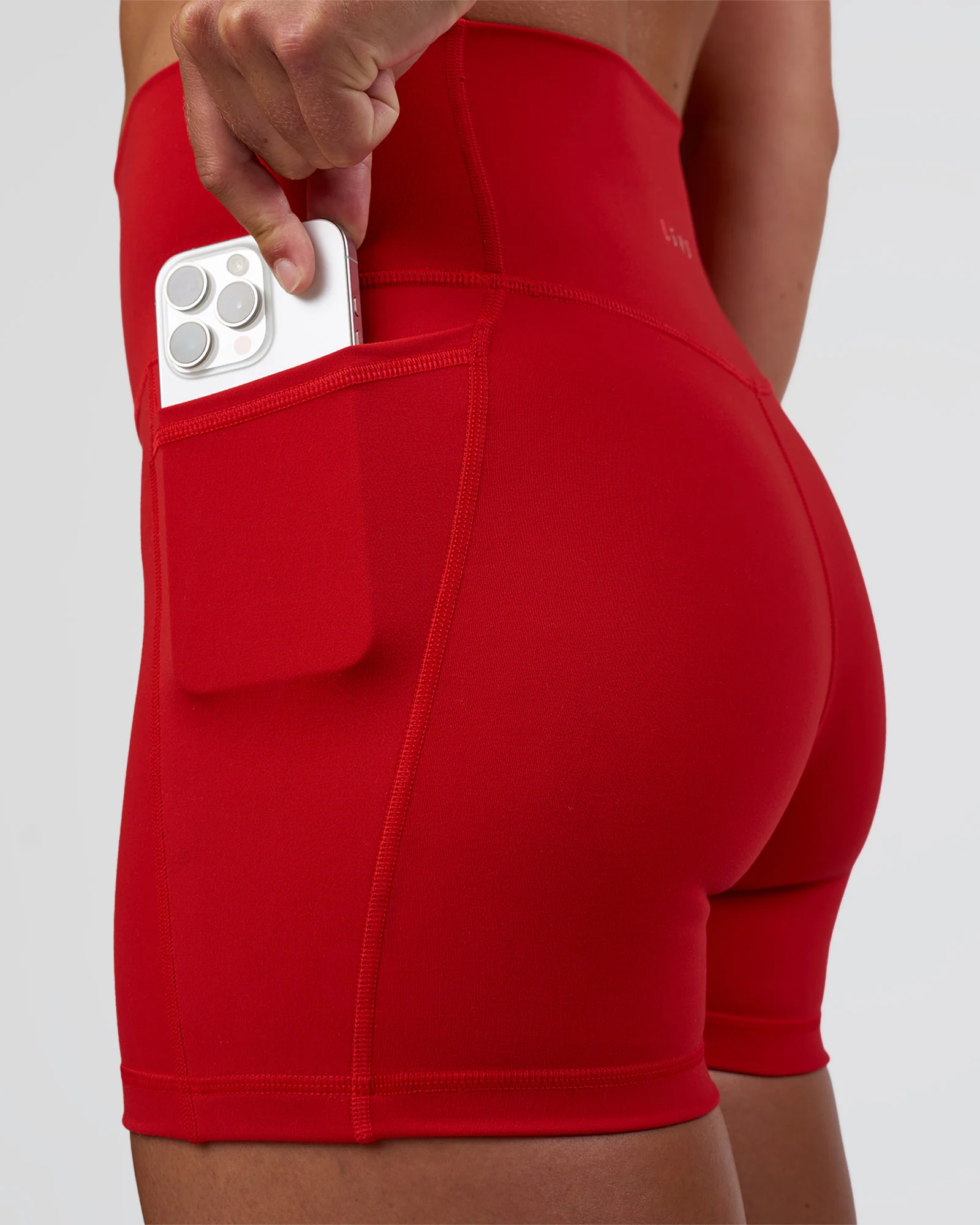 Fusion Ultra High-Rise 4" Short Pockets - Flame - Image 3