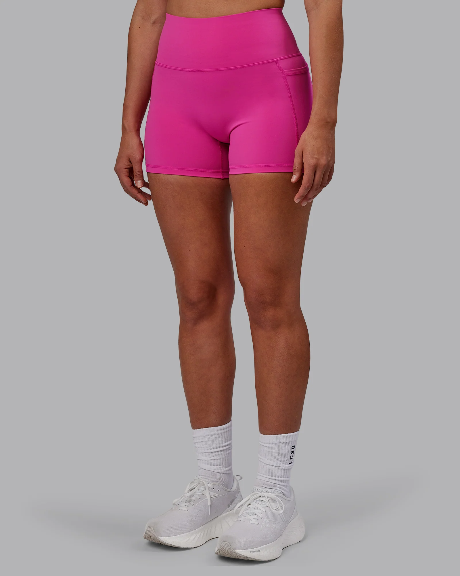 Fusion Ultra High-Rise 4" Short Pockets - Fuchsia Pink - Image 6
