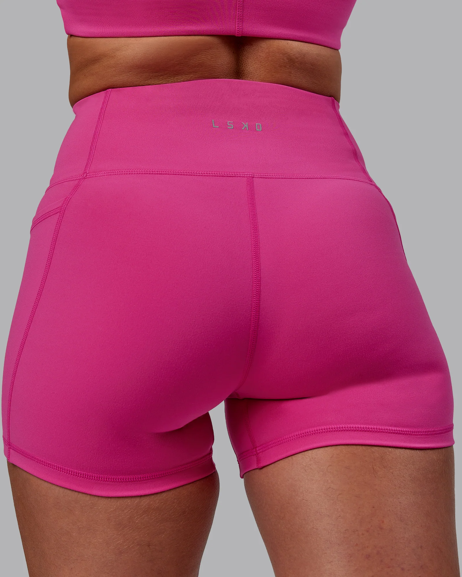 Fusion Ultra High-Rise 4" Short Pockets - Fuchsia Pink - Image 7