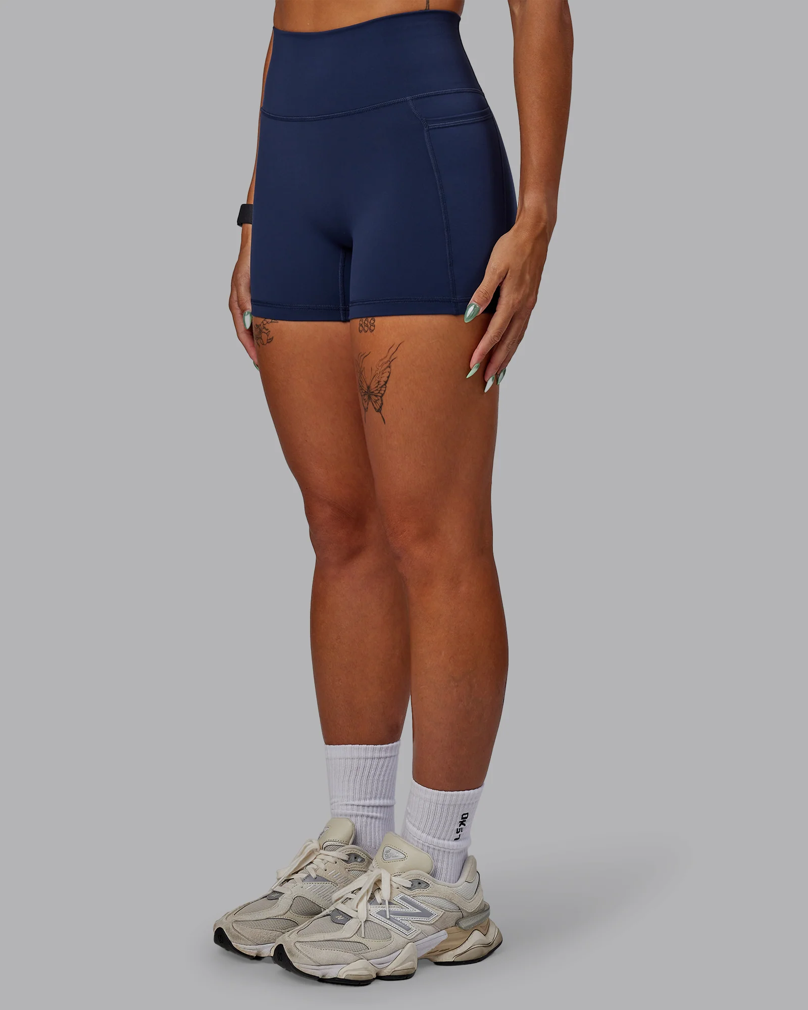 Fusion Ultra High-Rise 4" Short Pockets - Future Navy - Image 7