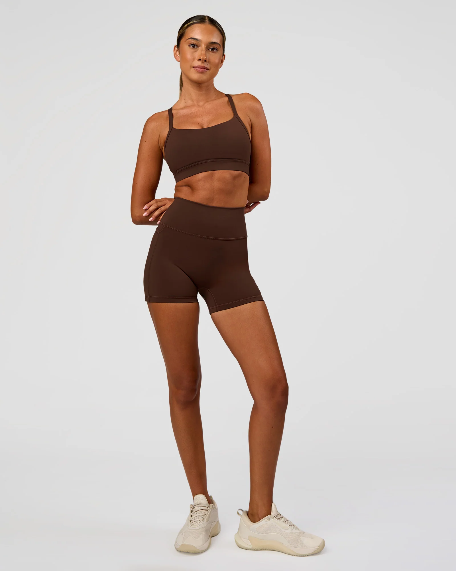 Fusion Ultra High-Rise 4" Short Pockets - Hot Chocolate - Image 7