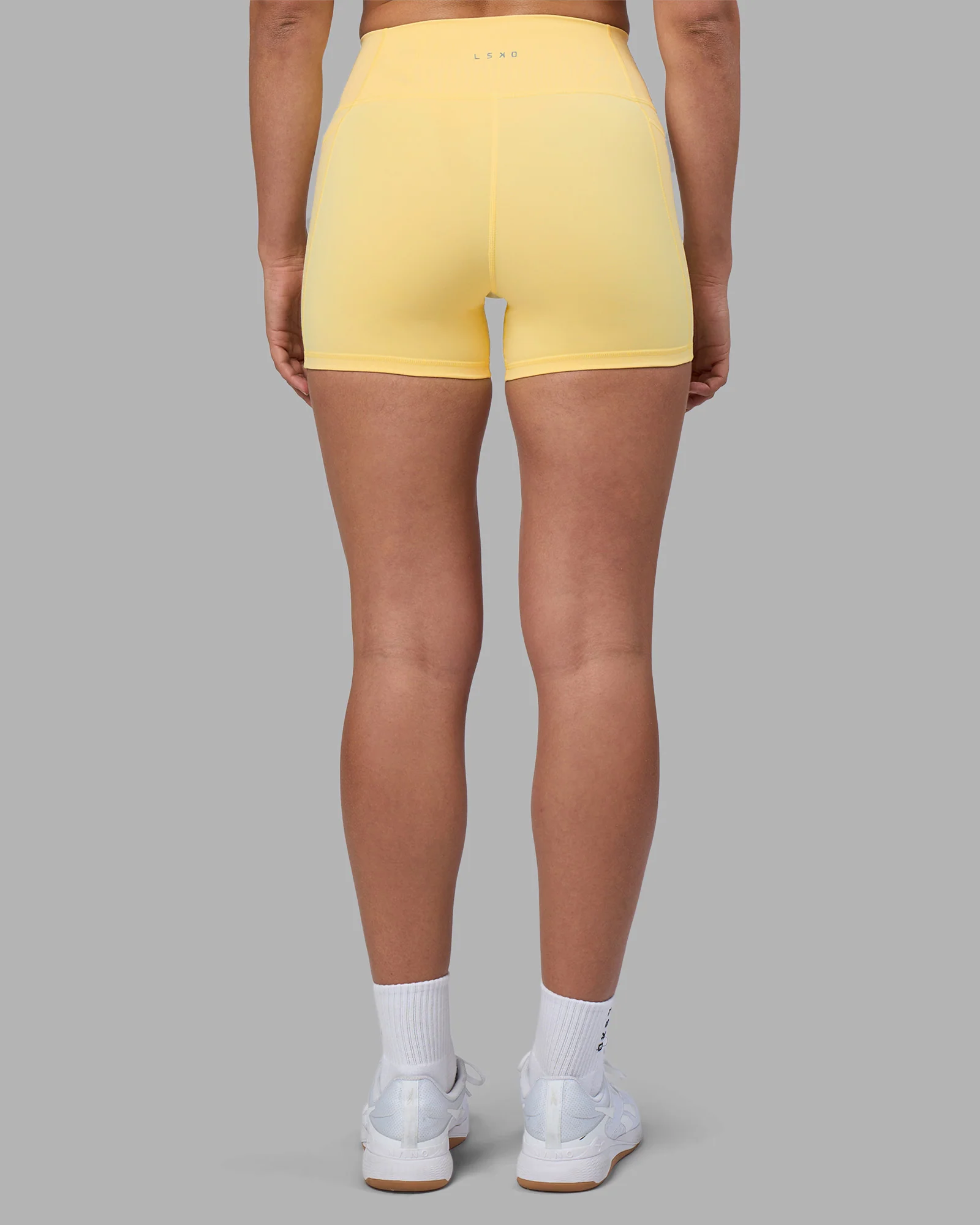 Fusion Ultra High-Rise 4" Short Pockets - Lemon - Image 4