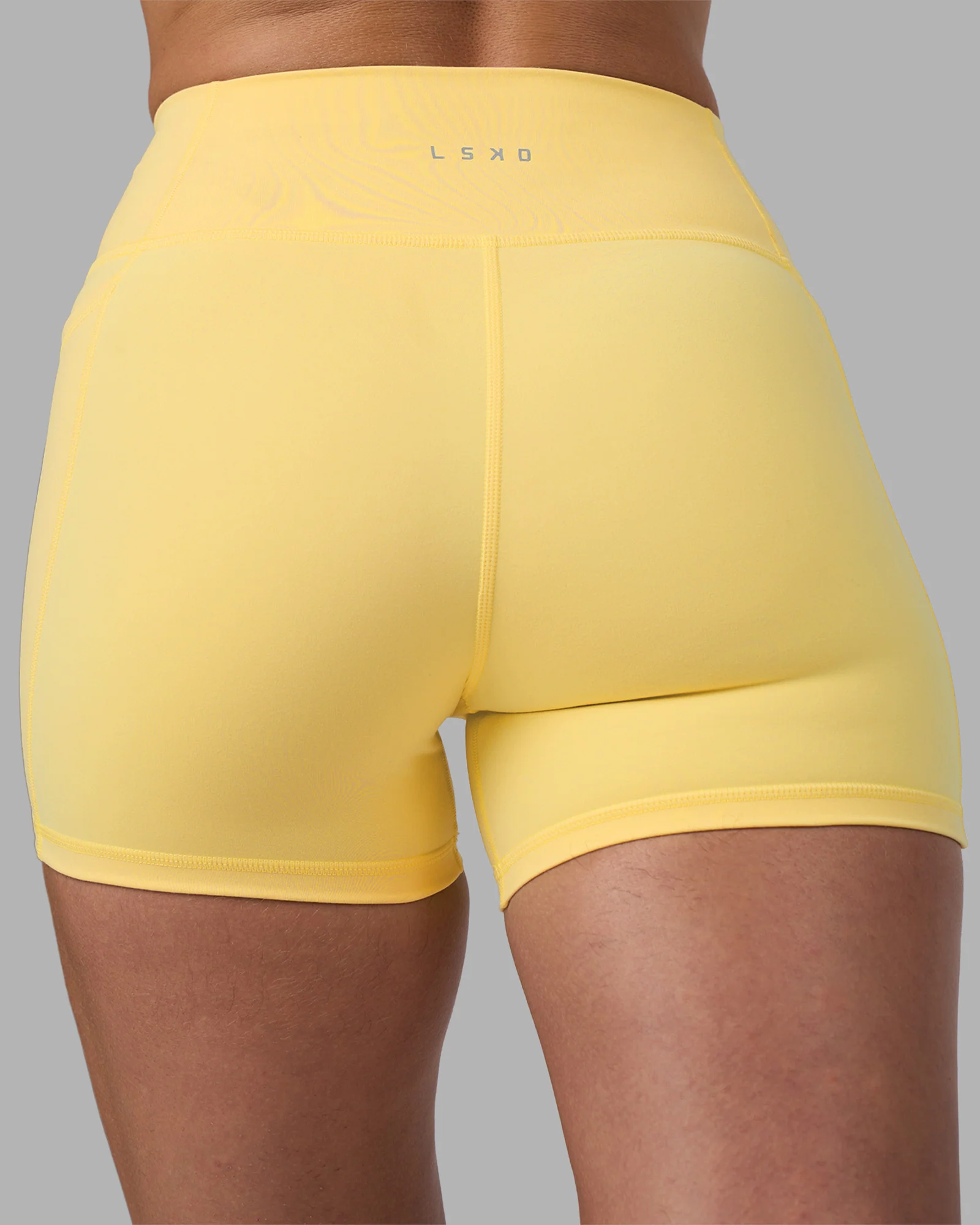 Fusion Ultra High-Rise 4" Short Pockets - Lemon - Image 8
