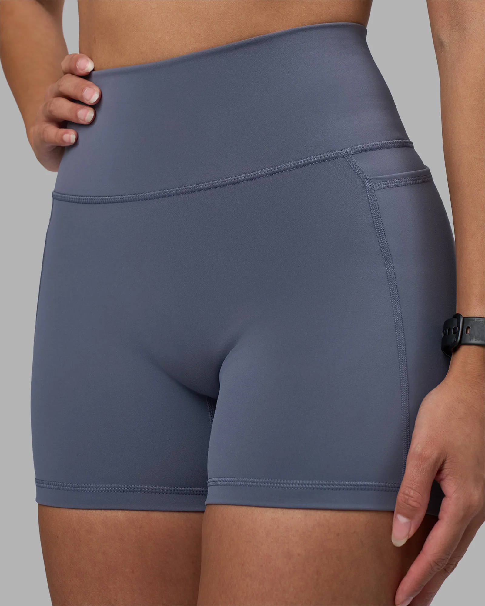 Fusion Ultra High-Rise 4" Short Pockets - Night Shadow - Image 6