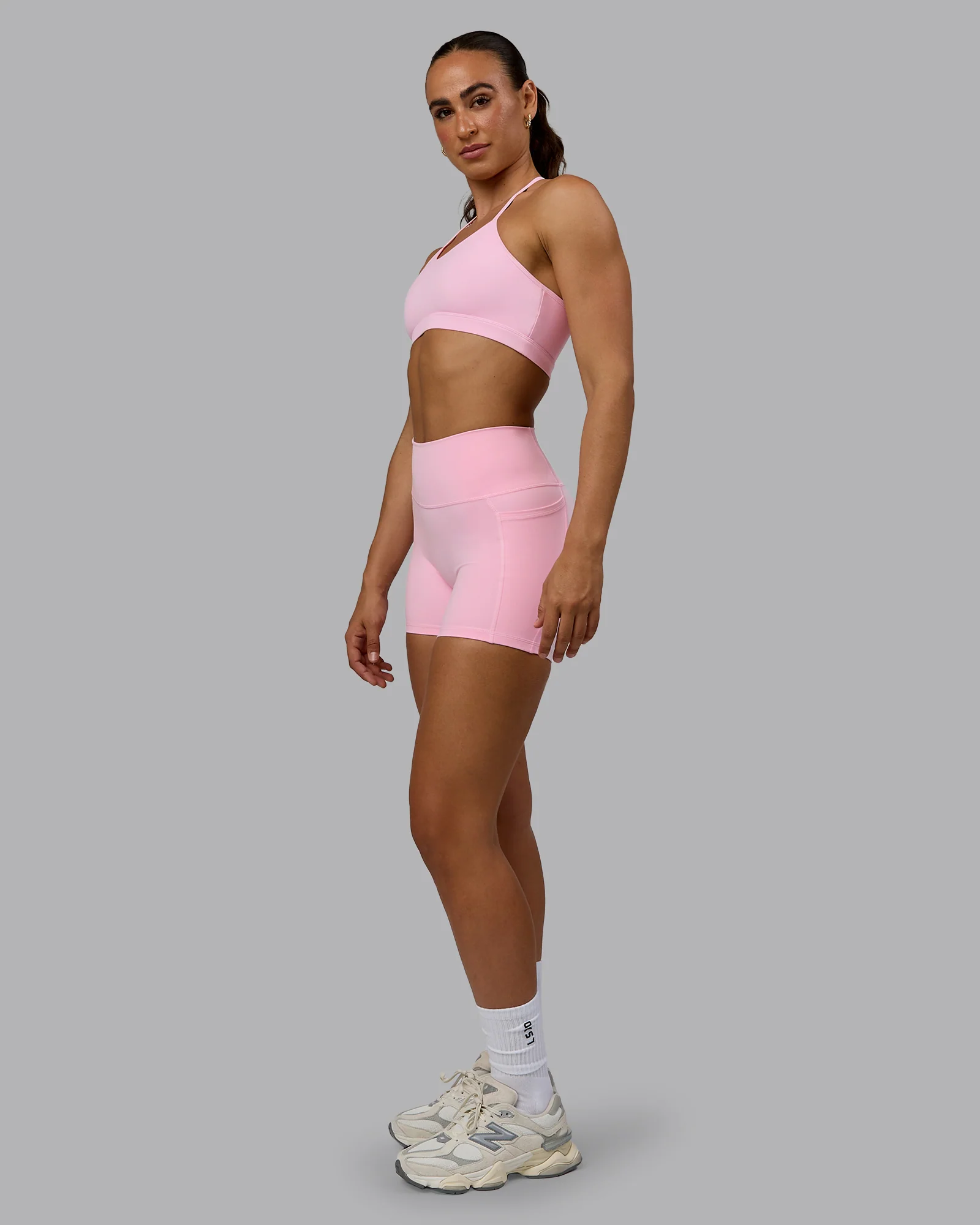 Fusion Ultra High-Rise 4" Short Pockets - Pale Pink - Image 2