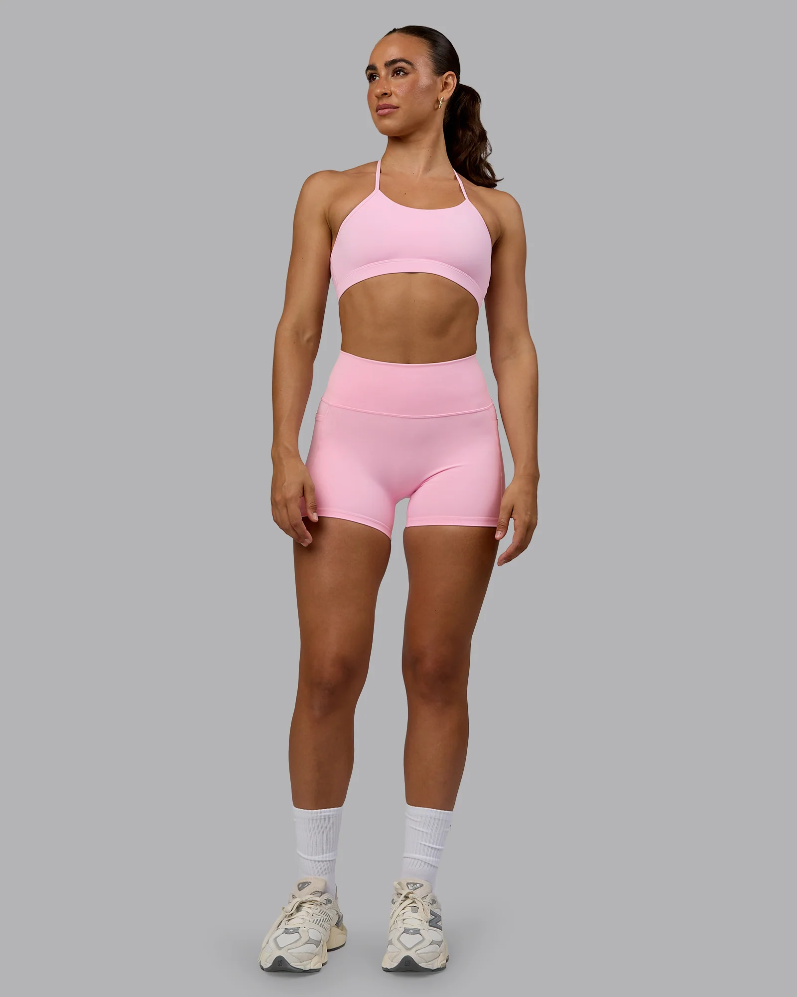Fusion Ultra High-Rise 4" Short Pockets - Pale Pink - Image 4