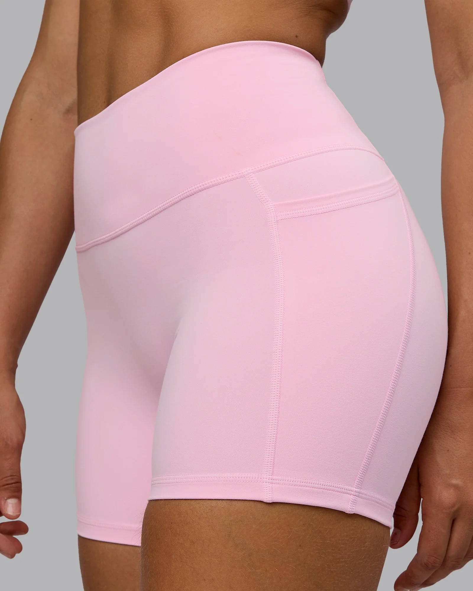Fusion Ultra High-Rise 4" Short Pockets - Pale Pink - Image 7