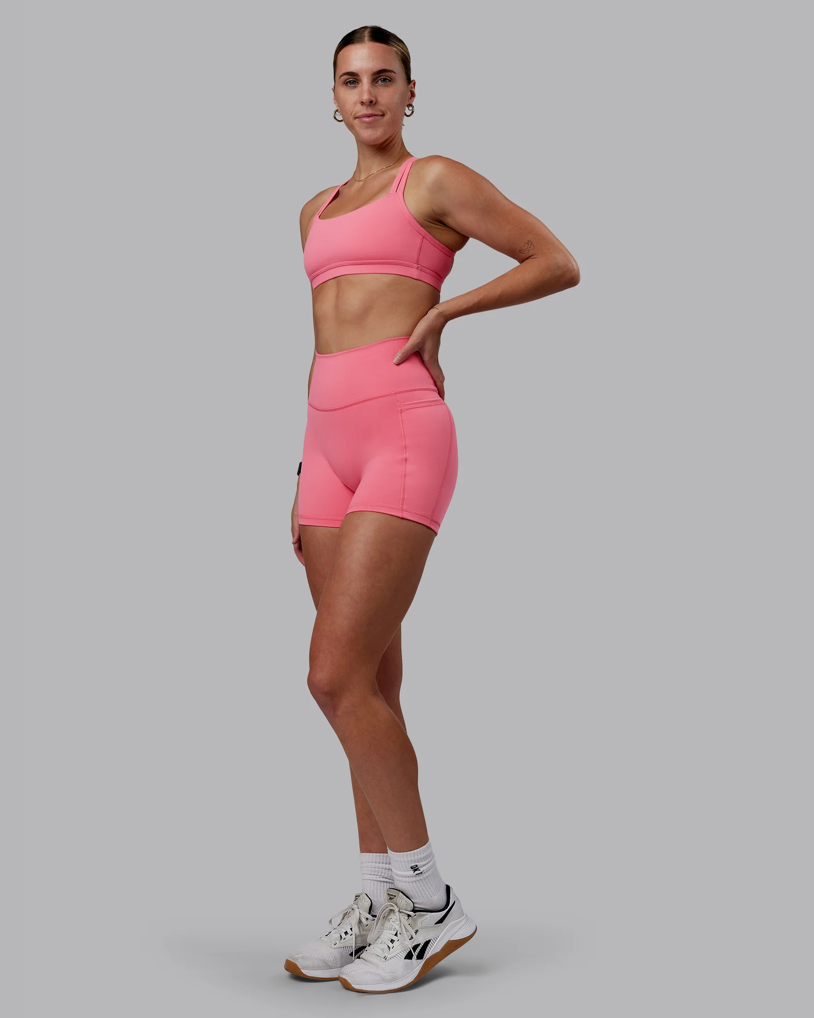 Fusion Ultra High-Rise 4" Short Pockets - Pink Lemonade - Image 8