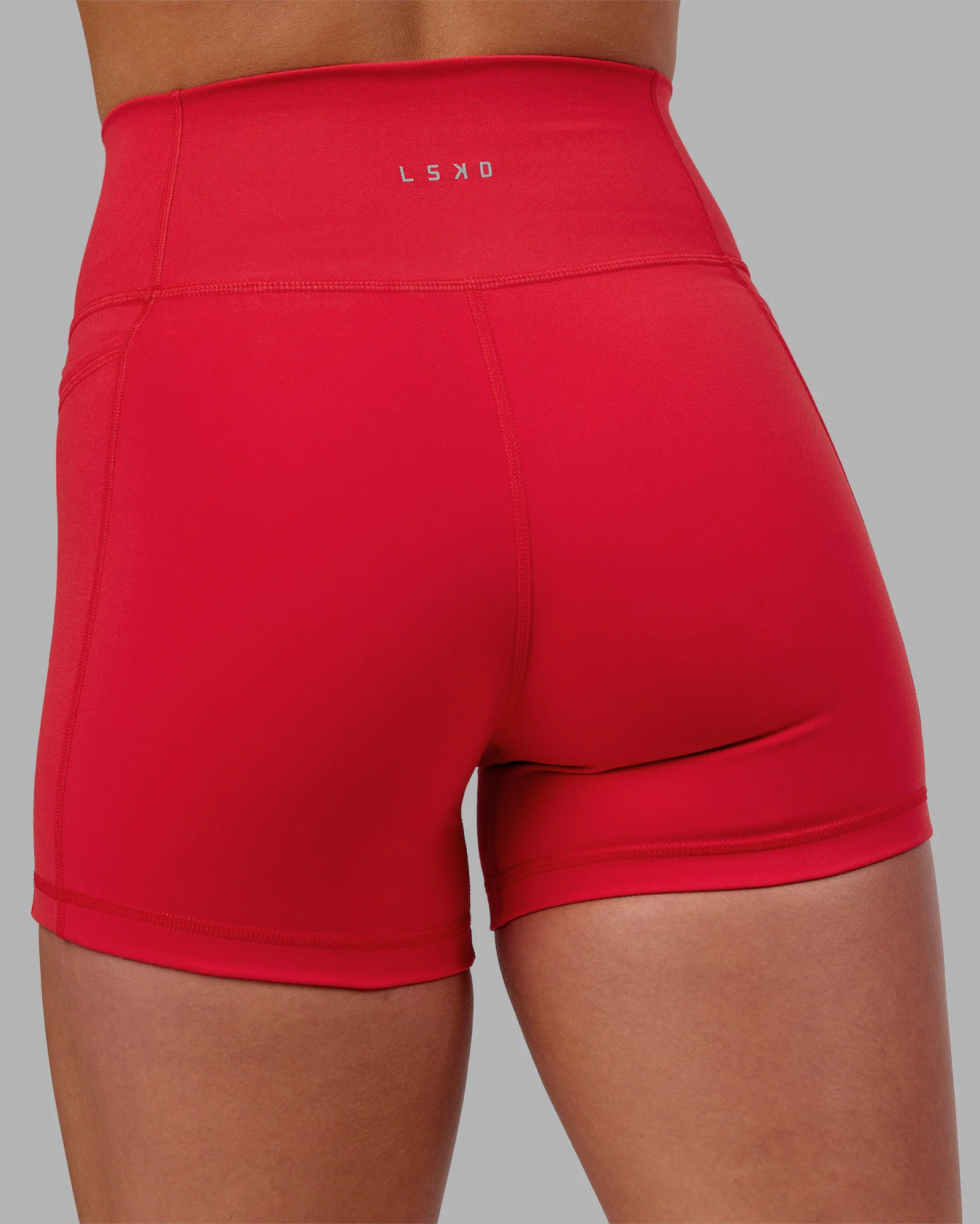 Fusion Ultra High-Rise 4" Short Pockets - Scarlet - Image 8