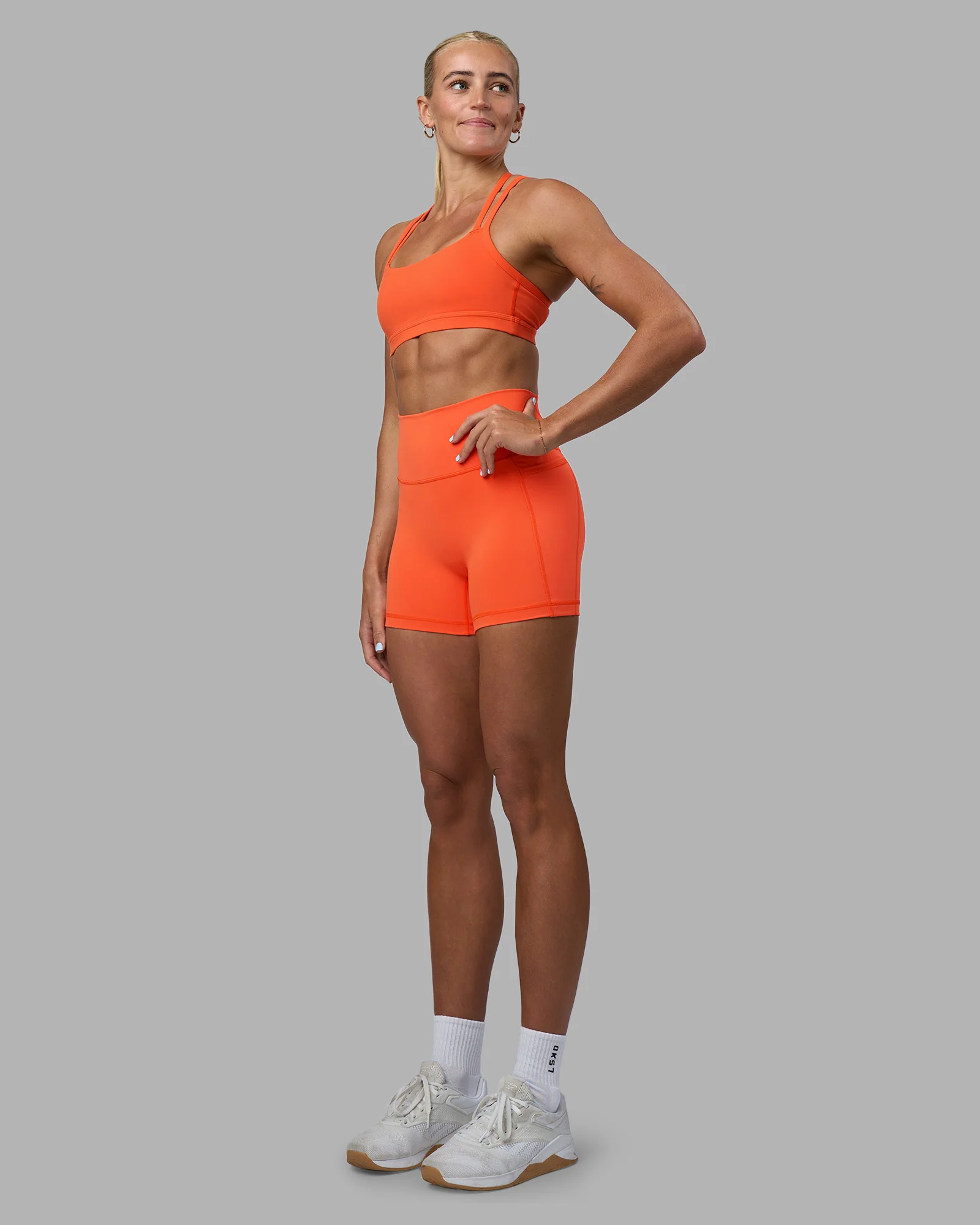 Fusion Ultra High-Rise 4" Short Pockets - Ultra Orange - Image 5