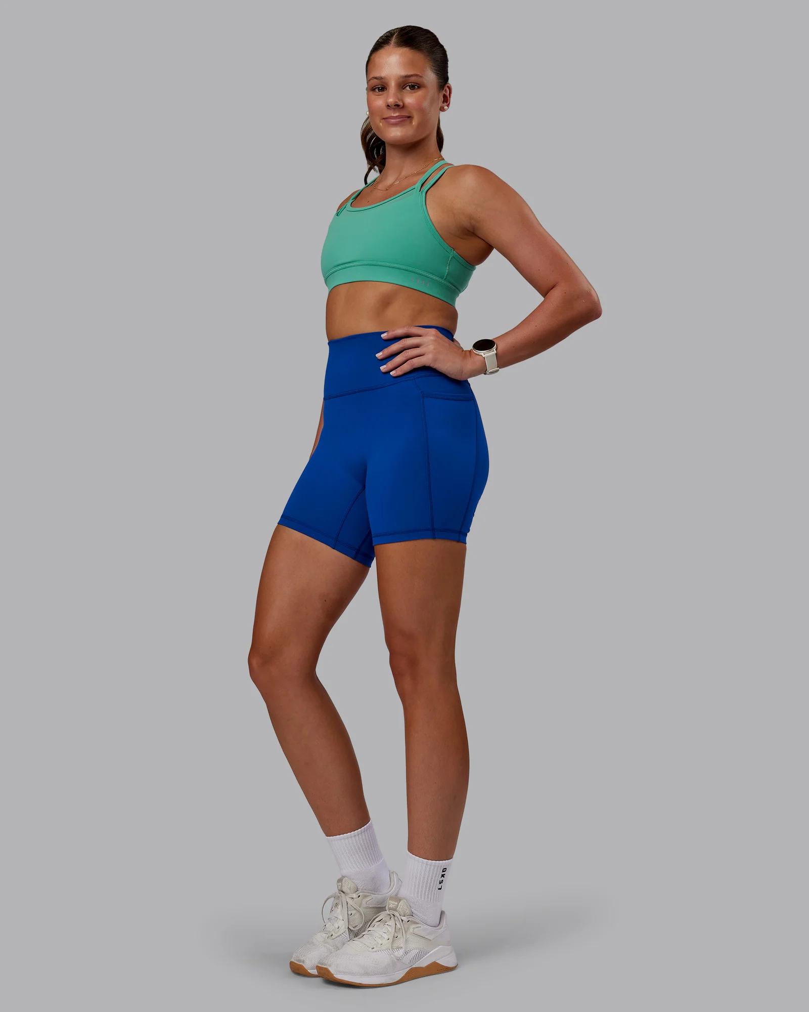 Fusion Ultra High-Rise 6" Short Pockets - Blue Quartz - Image 3