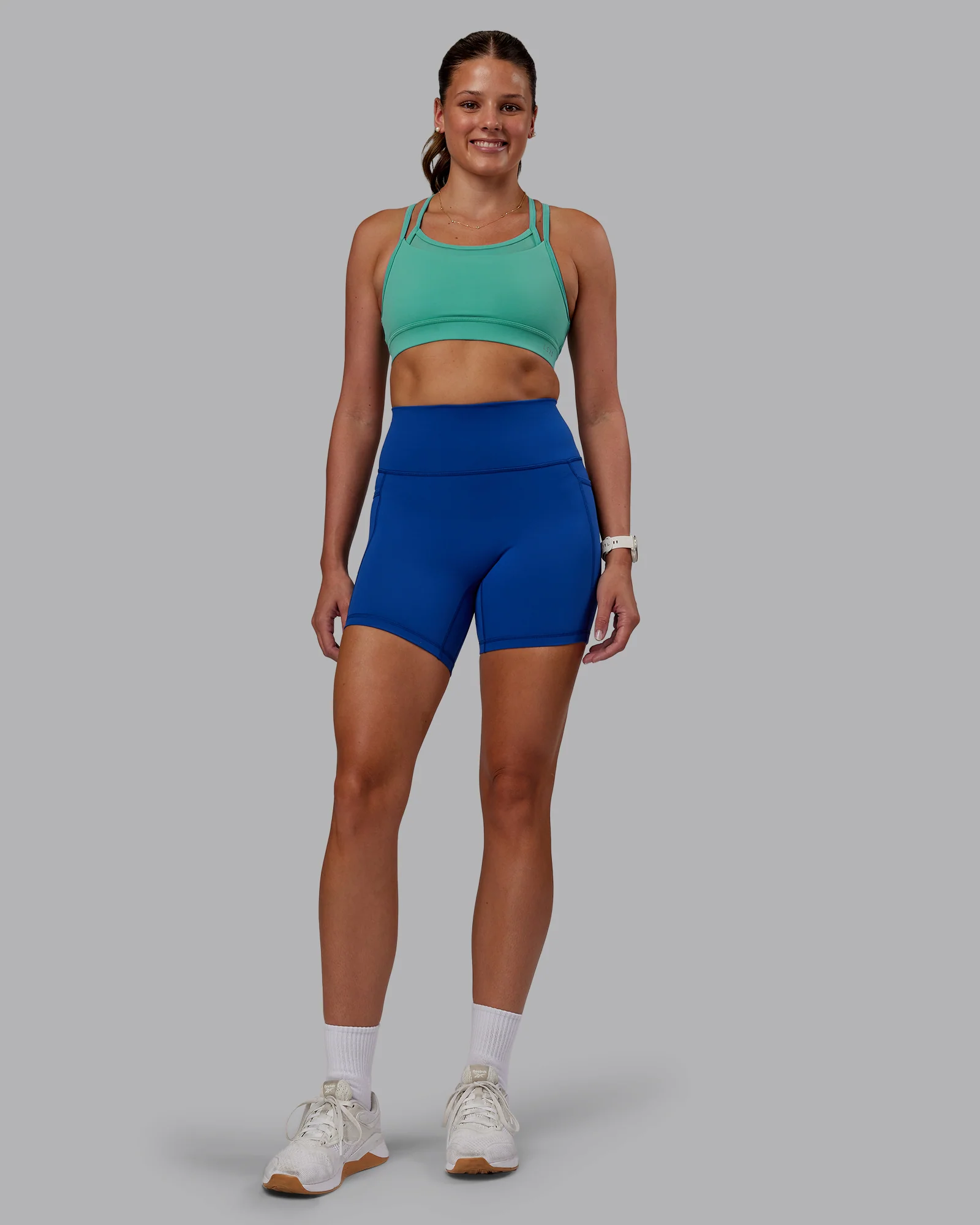Fusion Ultra High-Rise 6" Short Pockets - Blue Quartz - Image 6