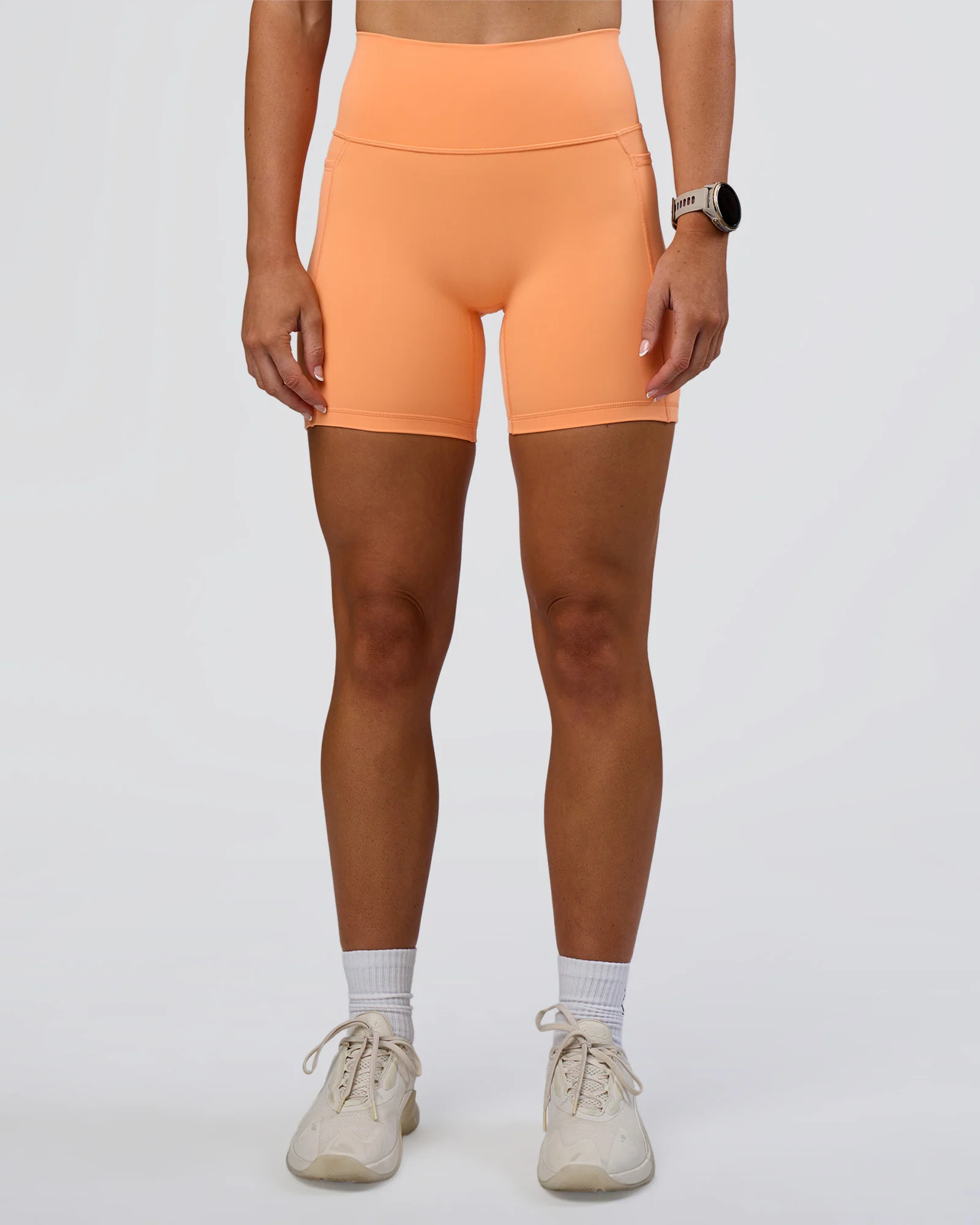 Fusion Ultra High-Rise 6" Short Pockets - Cantaloupe - Image 3