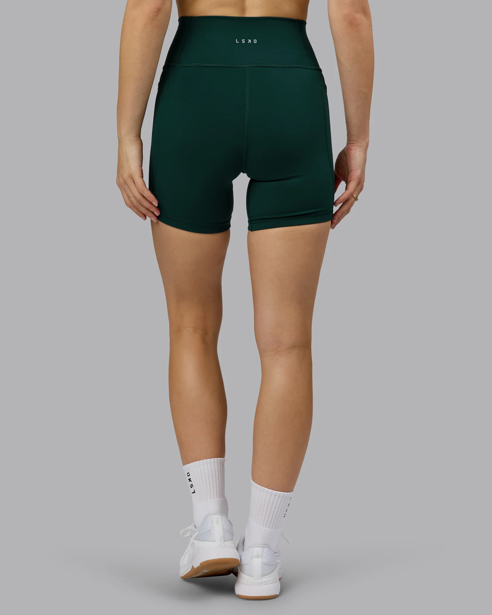 Fusion Ultra High-Rise 6" Short Pockets - Dark Moss - Image 4