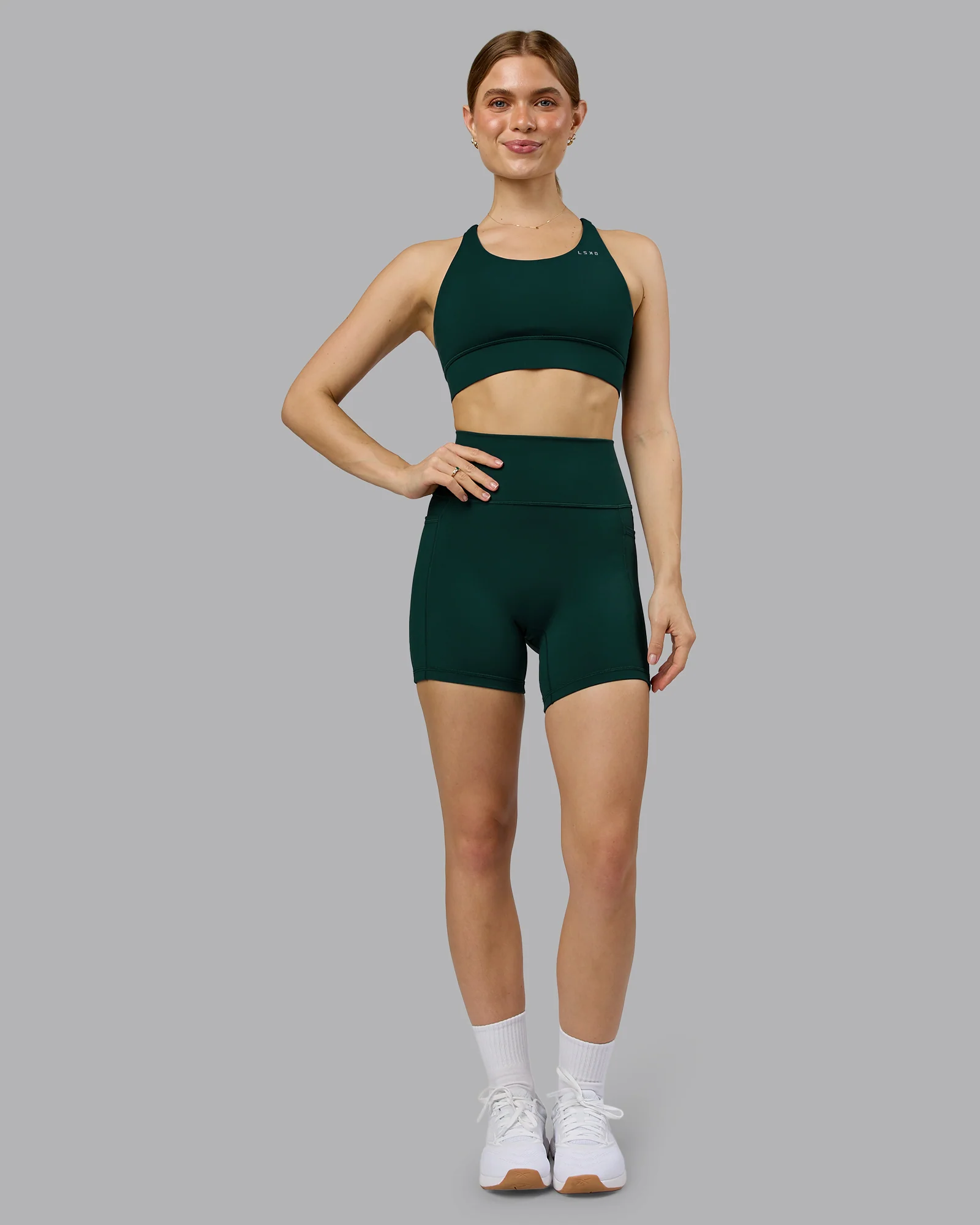 Fusion Ultra High-Rise 6" Short Pockets - Dark Moss - Image 5
