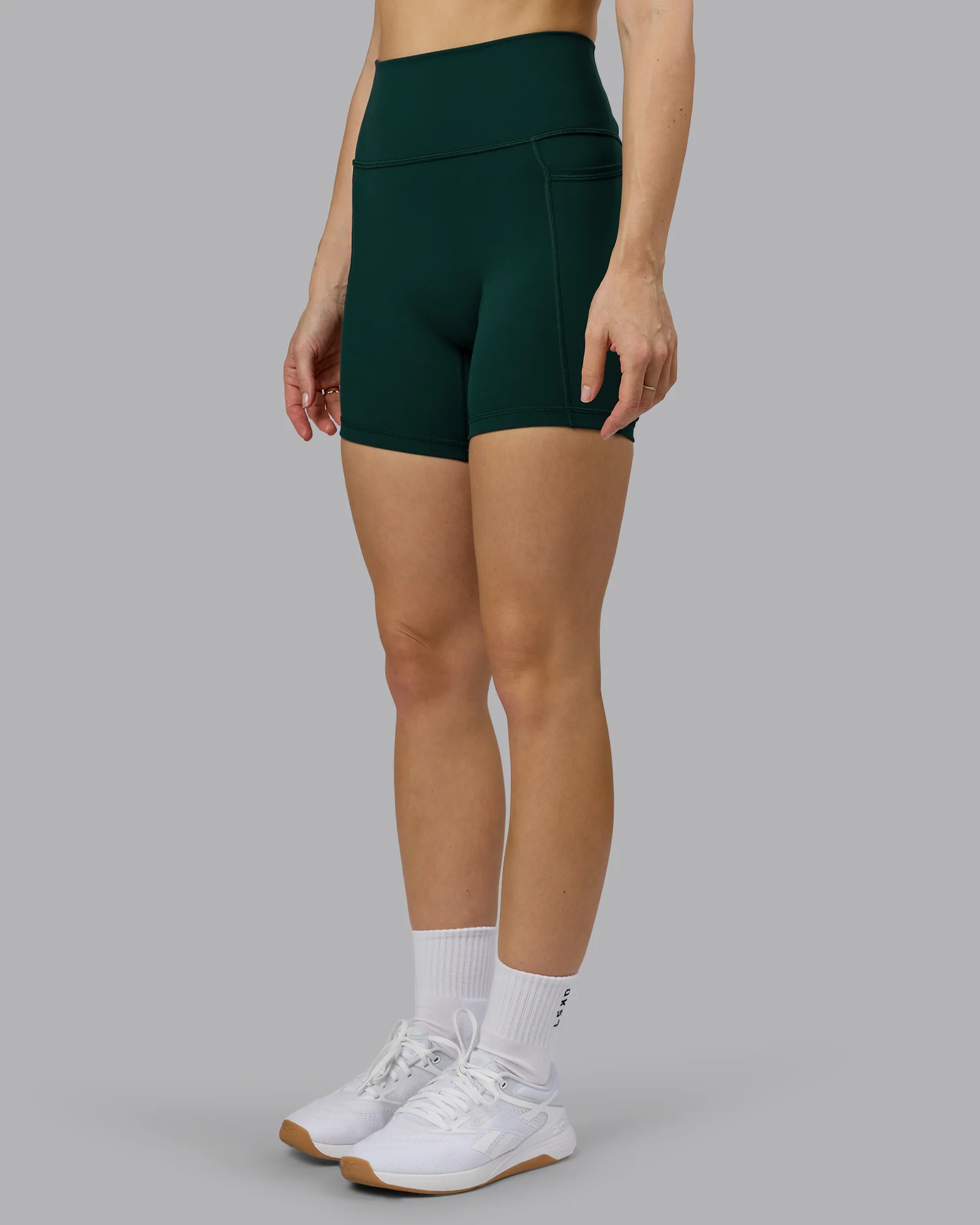Fusion Ultra High-Rise 6" Short Pockets - Dark Moss - Image 6