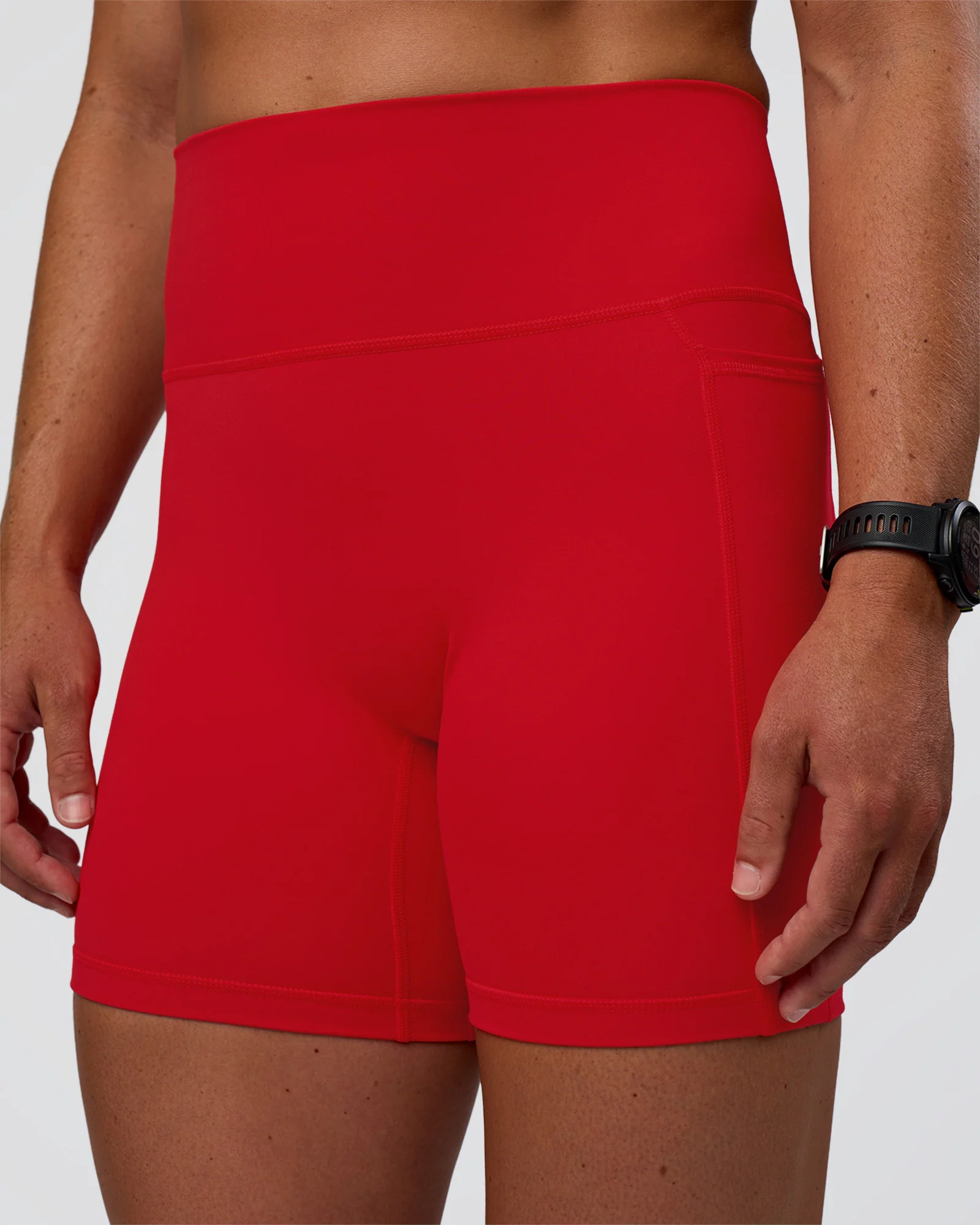 Fusion Ultra High-Rise 6" Short Pockets - Flame - Image 6