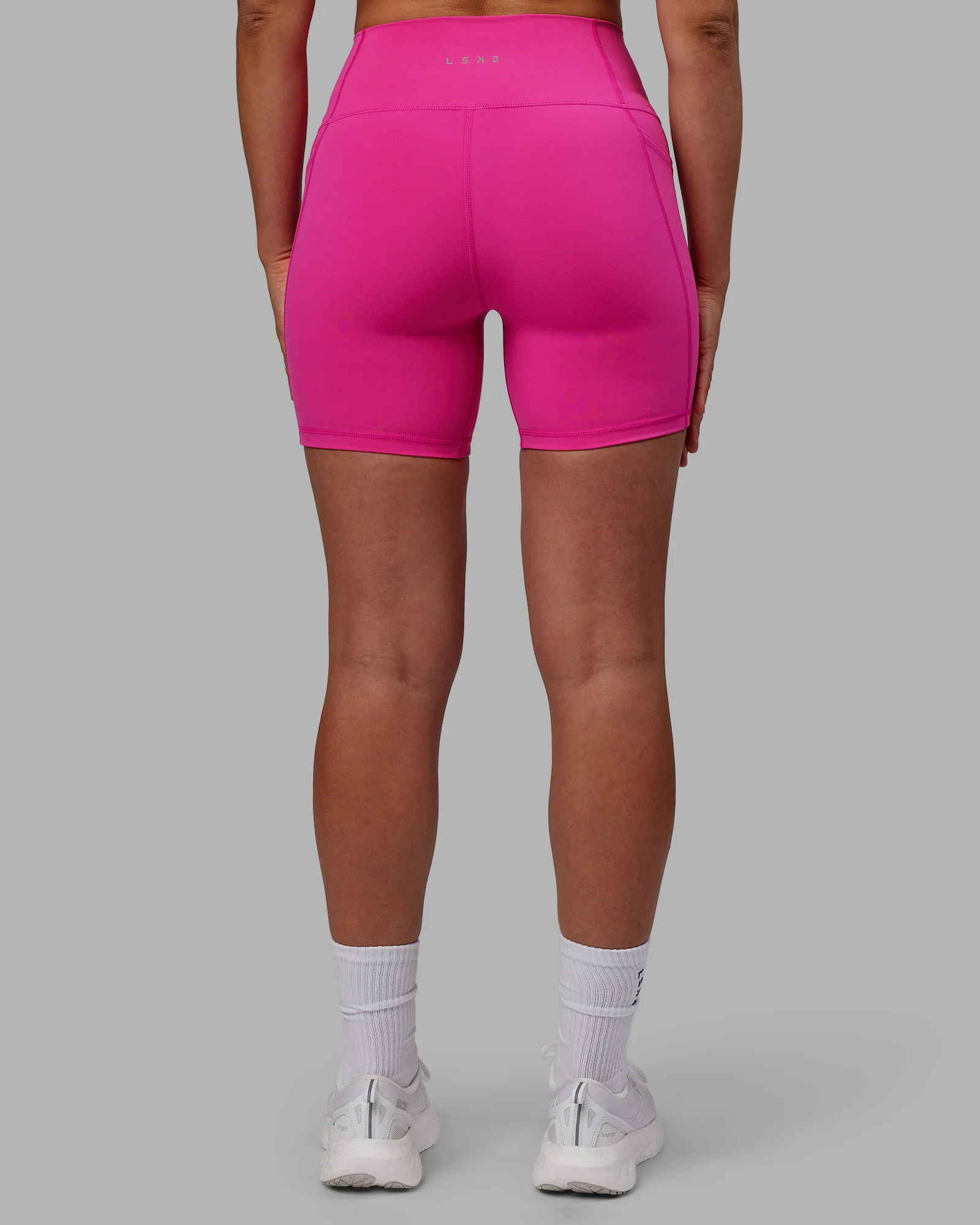 Fusion Ultra High-Rise 6" Short Pockets - Fuchsia Pink - Image 3