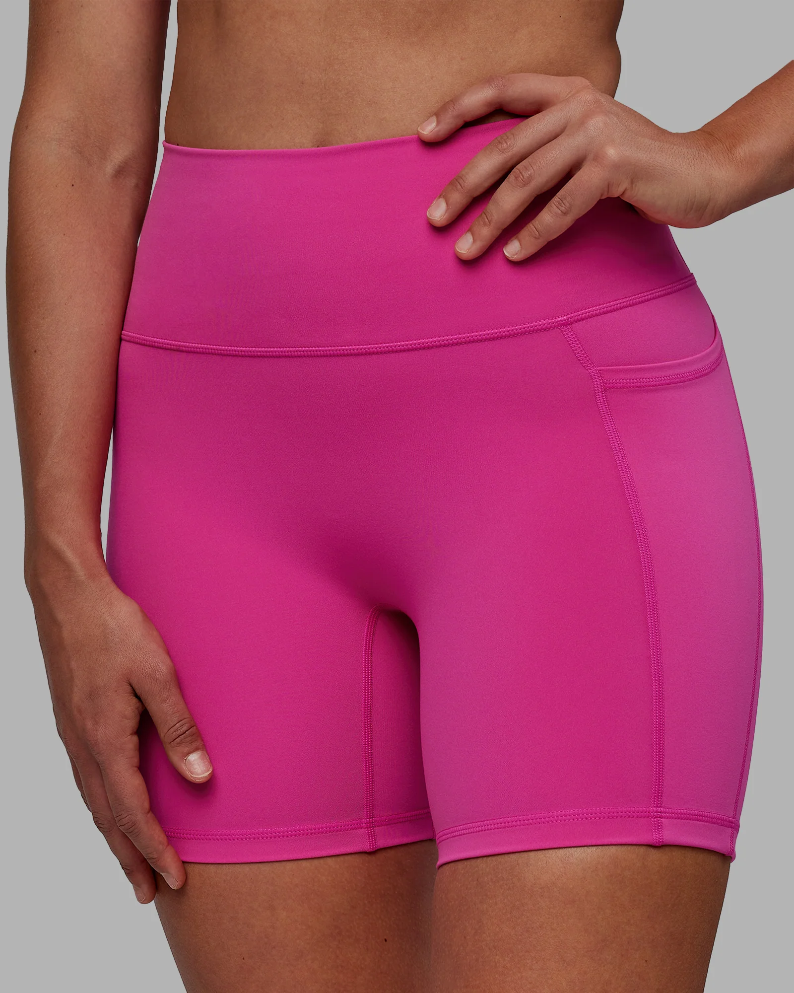 Fusion Ultra High-Rise 6" Short Pockets - Fuchsia Pink - Image 5