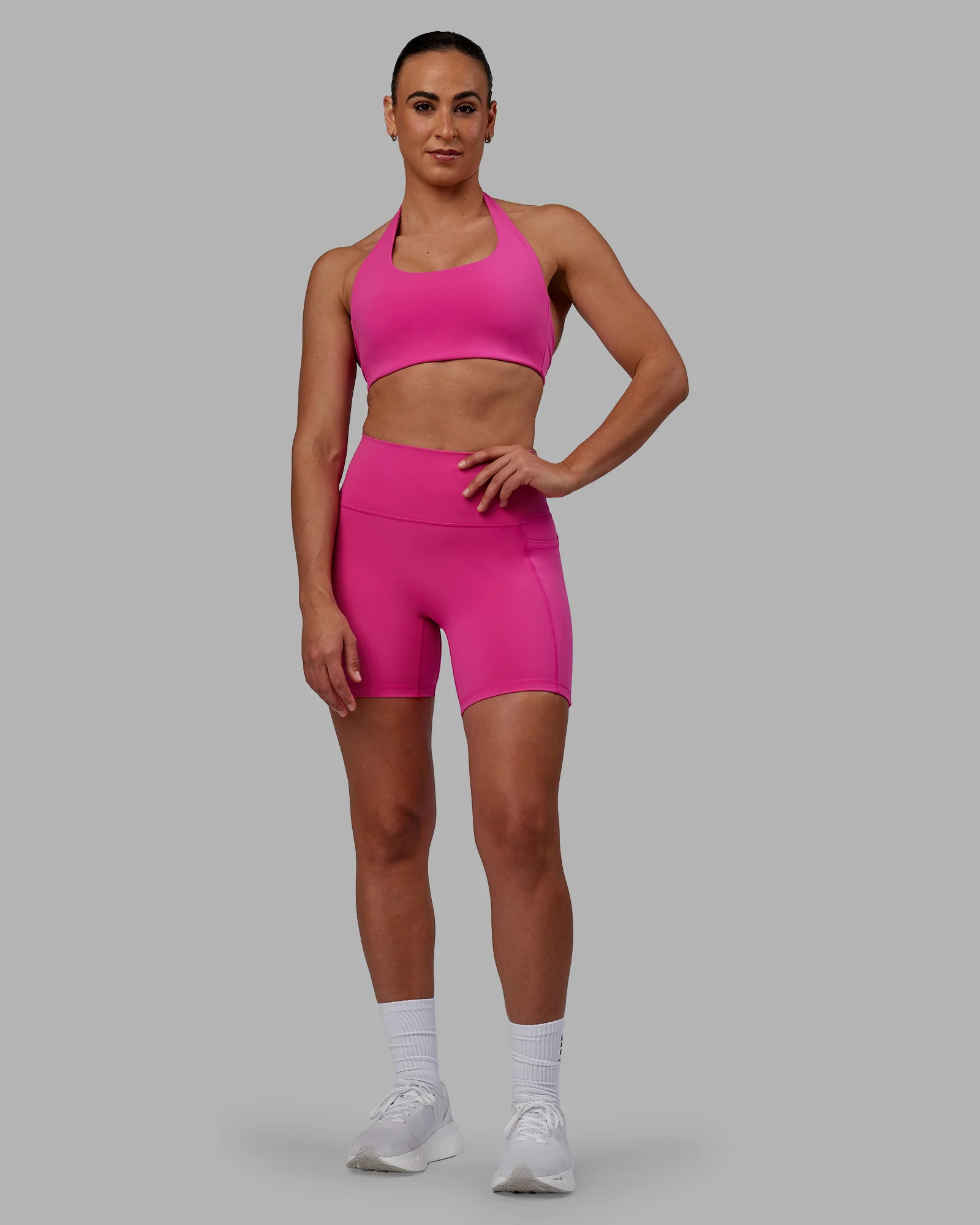 Fusion Ultra High-Rise 6" Short Pockets - Fuchsia Pink - Image 6