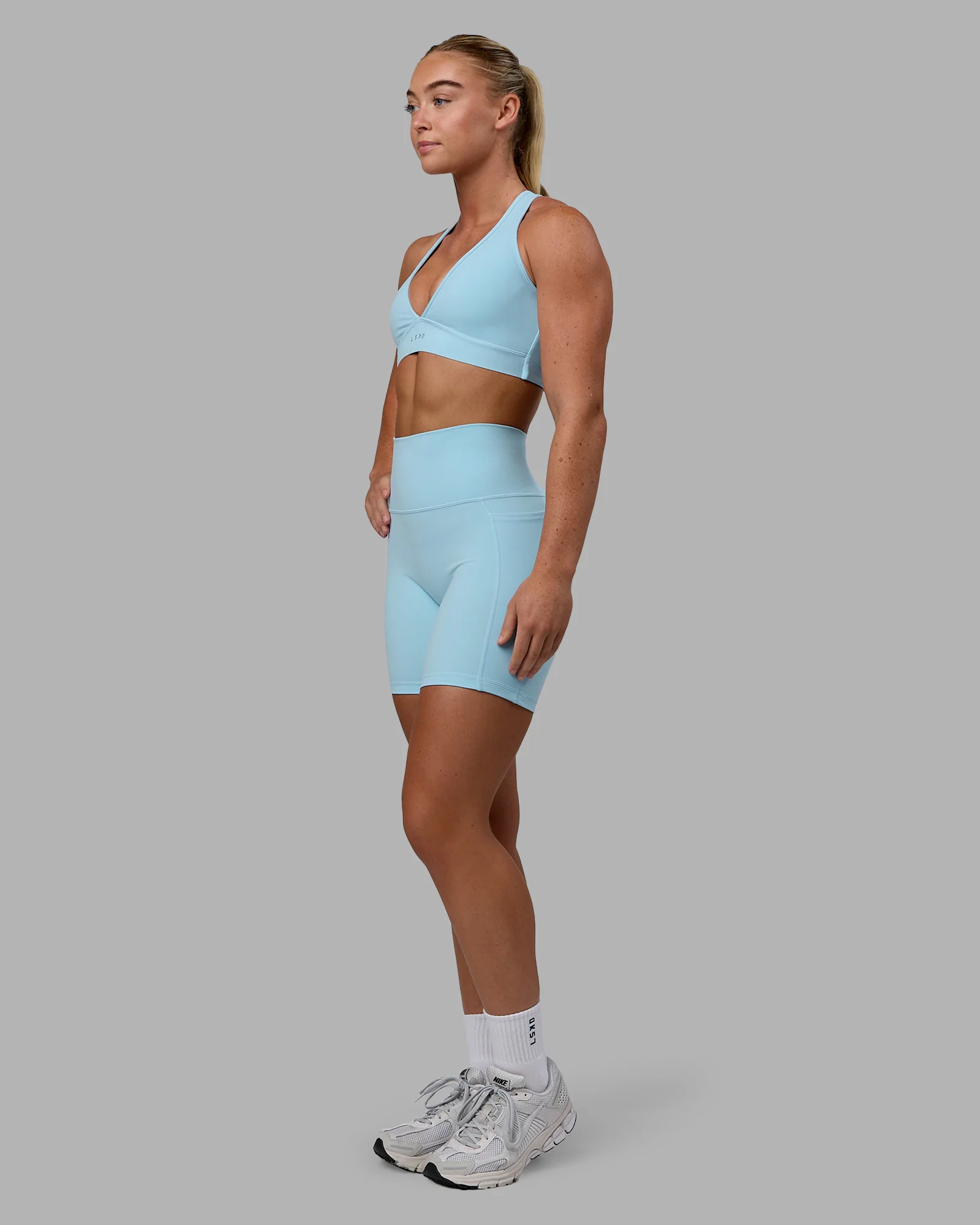 Fusion Ultra High-Rise 6" Short Pockets - Glacial Blue - Image 7