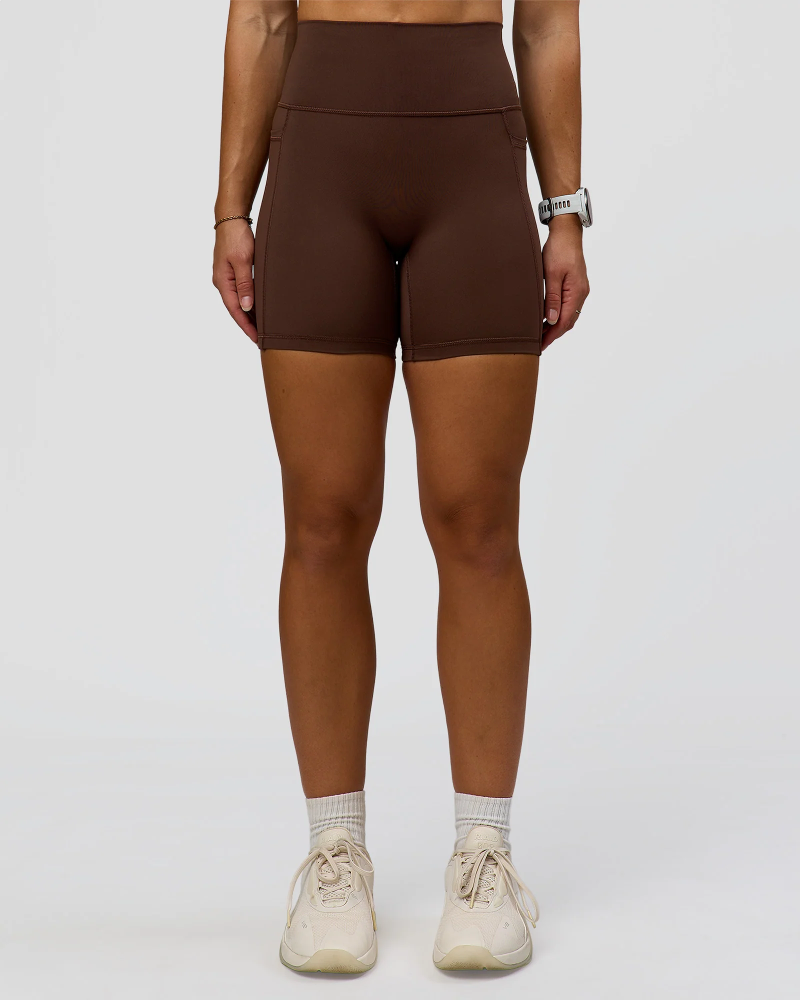 Fusion Ultra High-Rise 6" Short Pockets - Hot Chocolate - Image 7