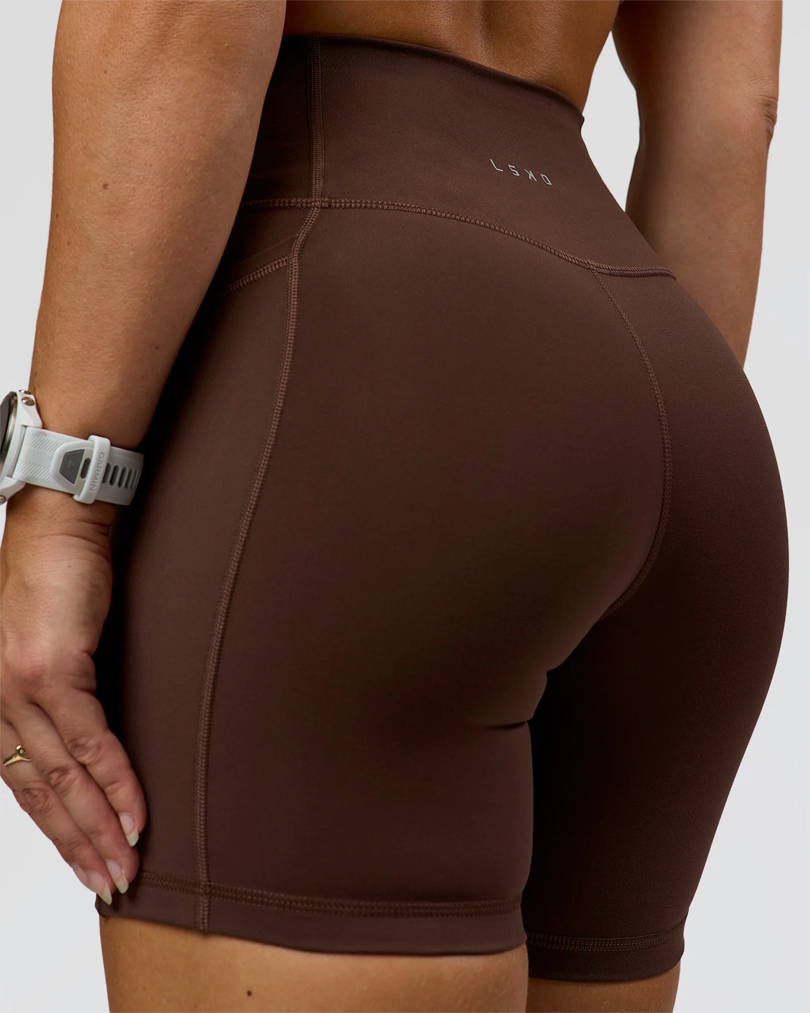 Fusion Ultra High-Rise 6" Short Pockets - Hot Chocolate - Image 8