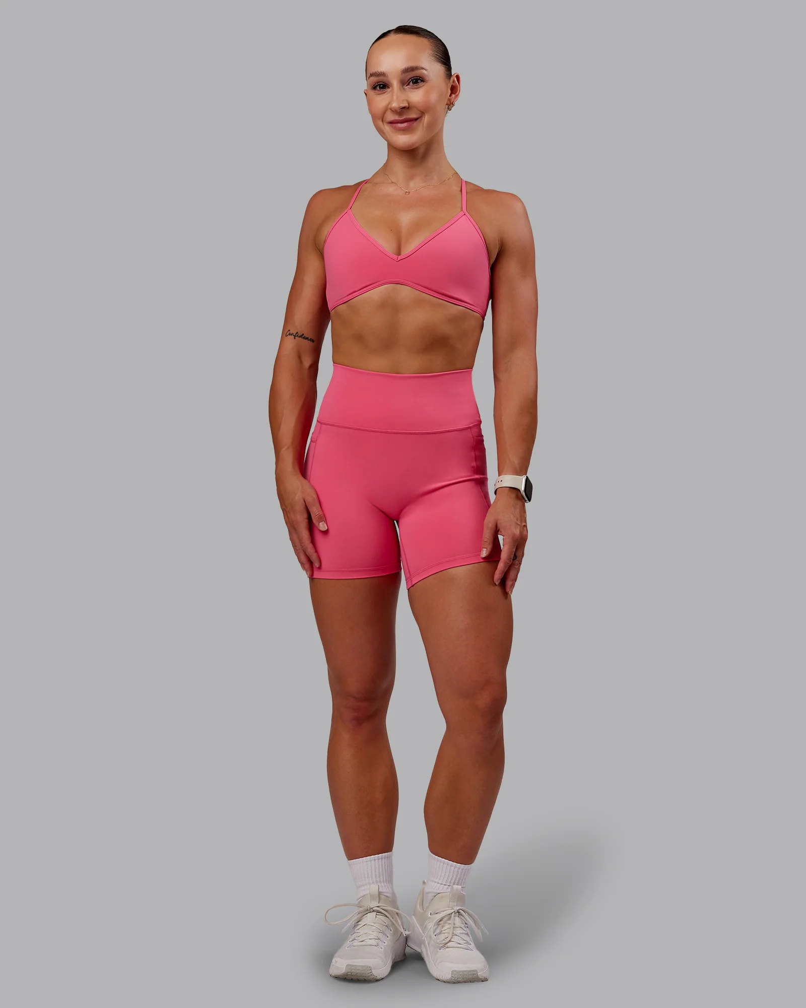 Fusion Ultra High-Rise 6" Short Pockets - Hot Pink - Image 2
