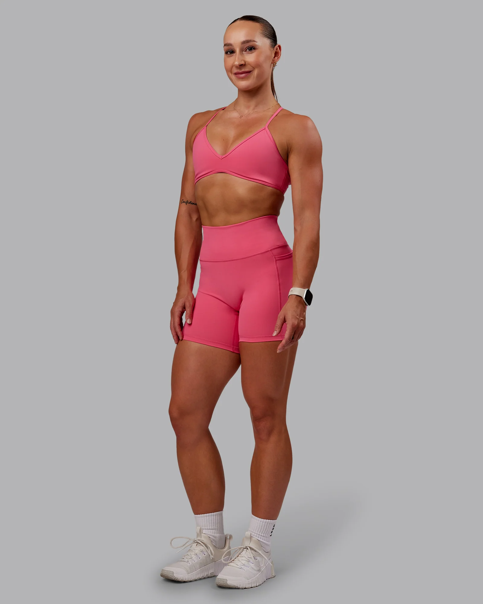 Fusion Ultra High-Rise 6" Short Pockets - Hot Pink - Image 5