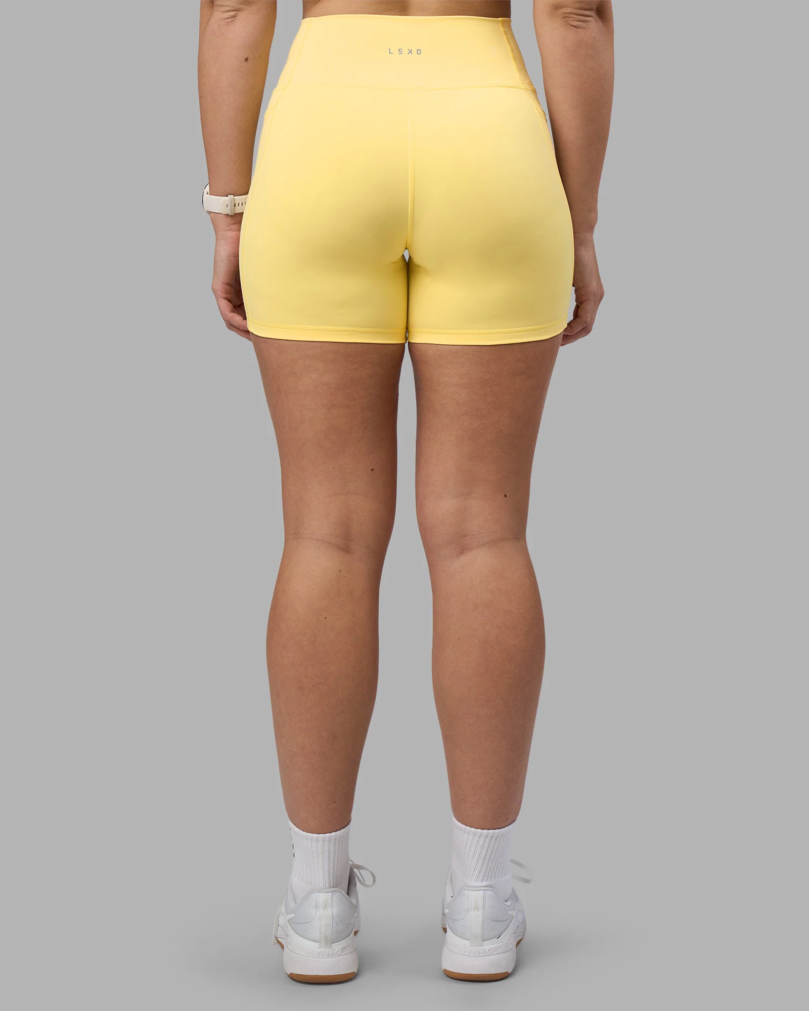 Fusion Ultra High-Rise 6" Short Pockets - Lemon - Image 4