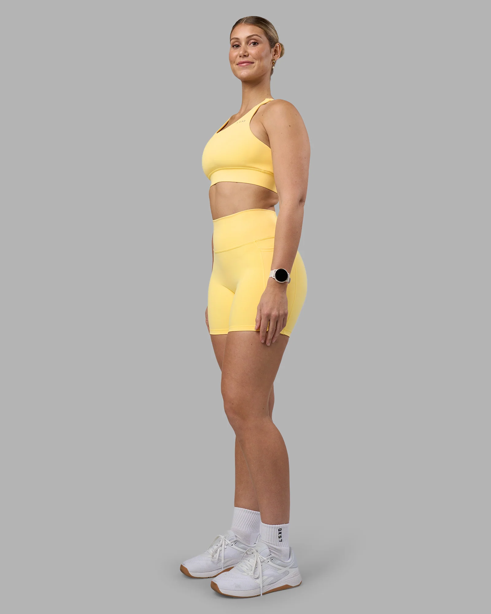 Fusion Ultra High-Rise 6" Short Pockets - Lemon - Image 5