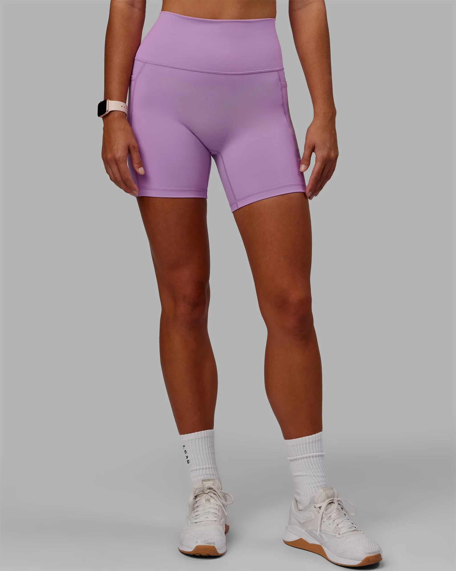 Fusion Ultra High-Rise 6" Short Pockets - Light Violet - Image 10
