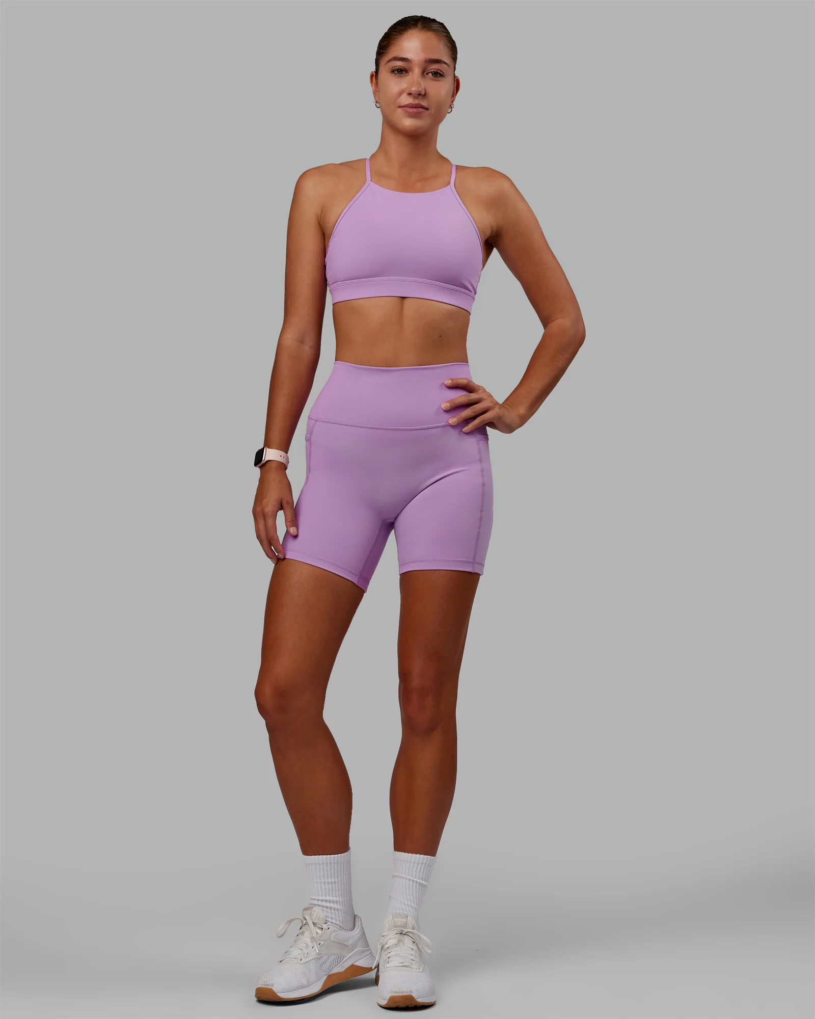 Fusion Ultra High-Rise 6" Short Pockets - Light Violet - Image 5